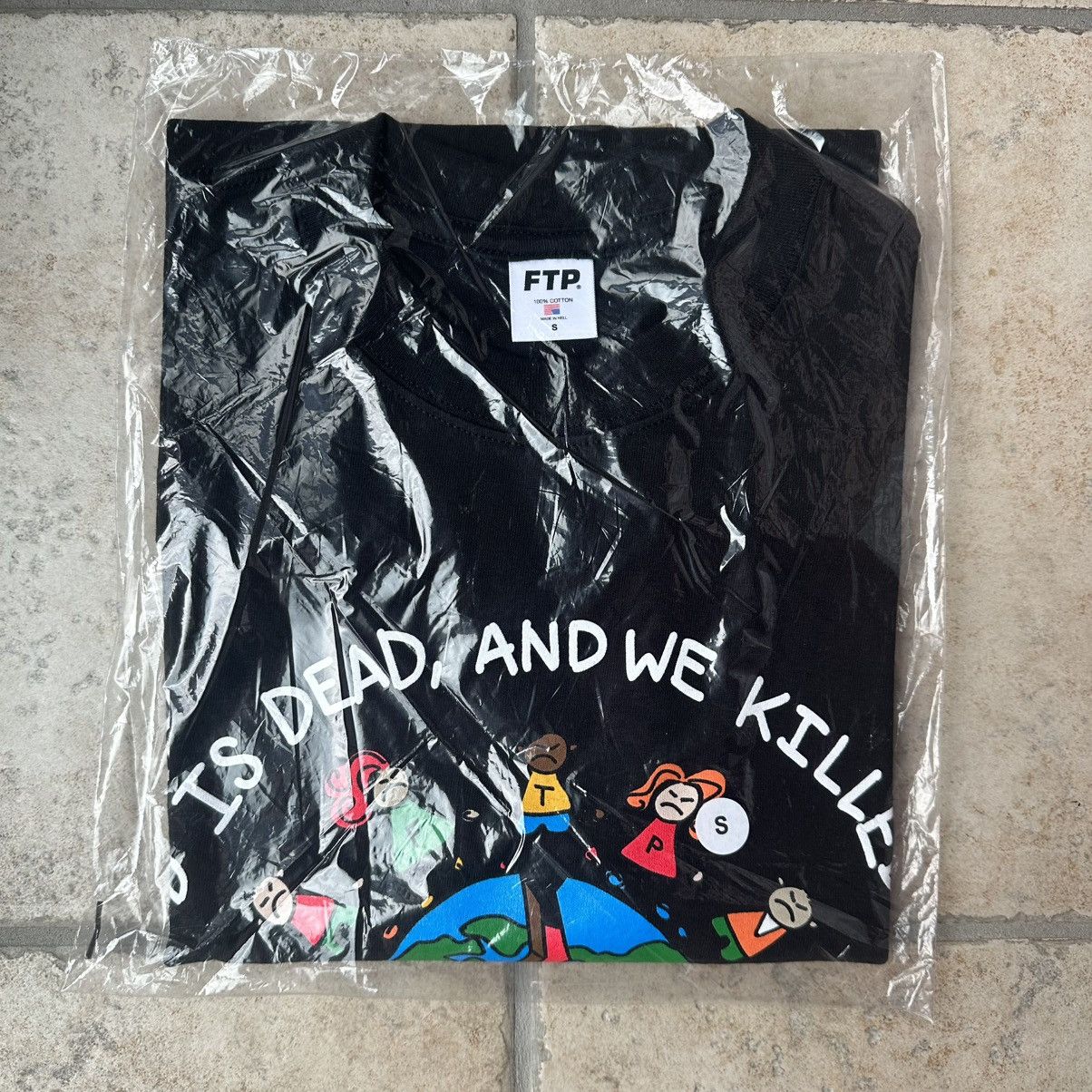 Fuck The Population FTP God Is Dead Tee (Black) Size Small Size US S / EU 44-46 / 1 - 1 Thumbnail
