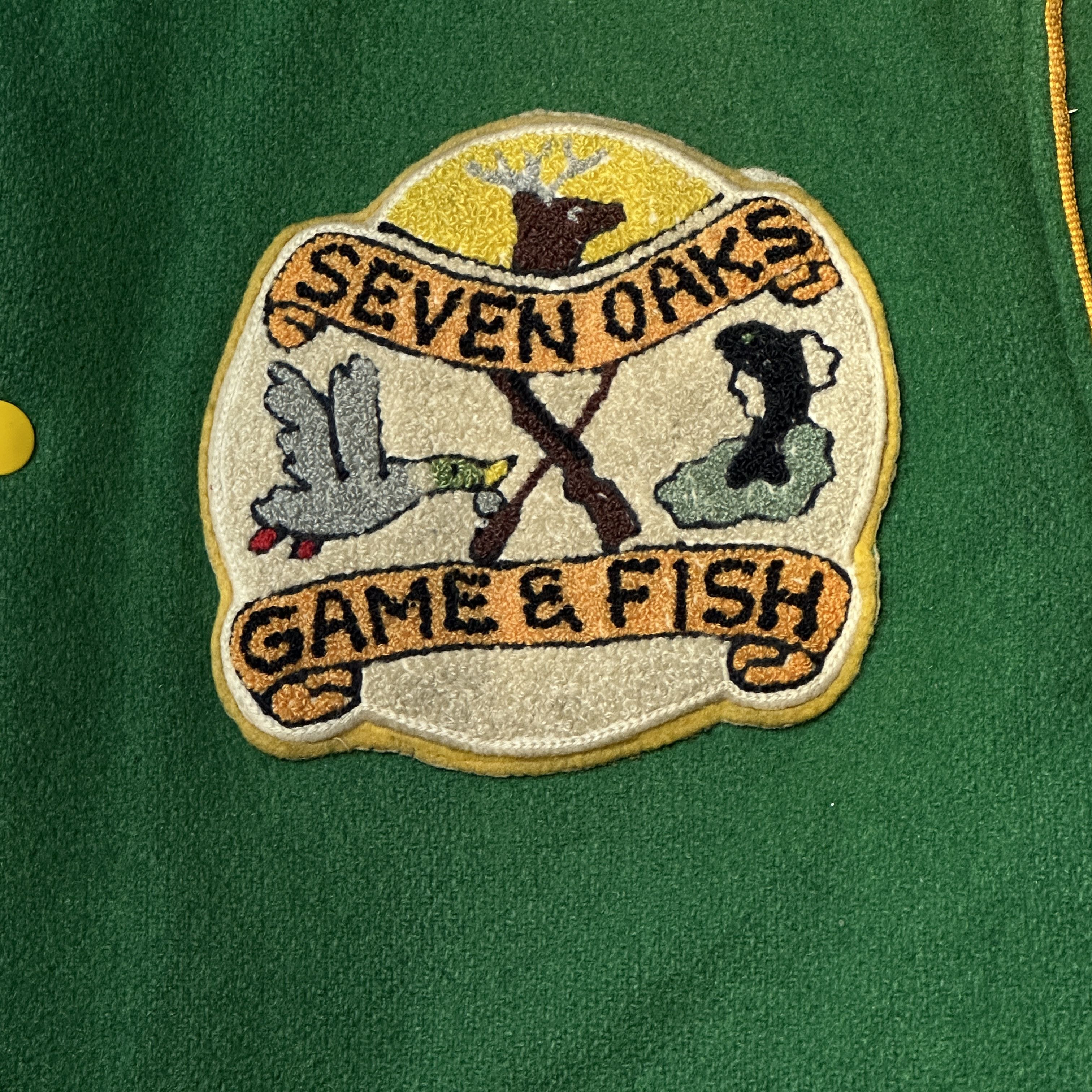 Other 1970s - Seven Oaks Game & Fish Moose Hunters Association Wool Varsity Jacket Size M Size US M / EU 48-50 / 2 - 3 Thumbnail