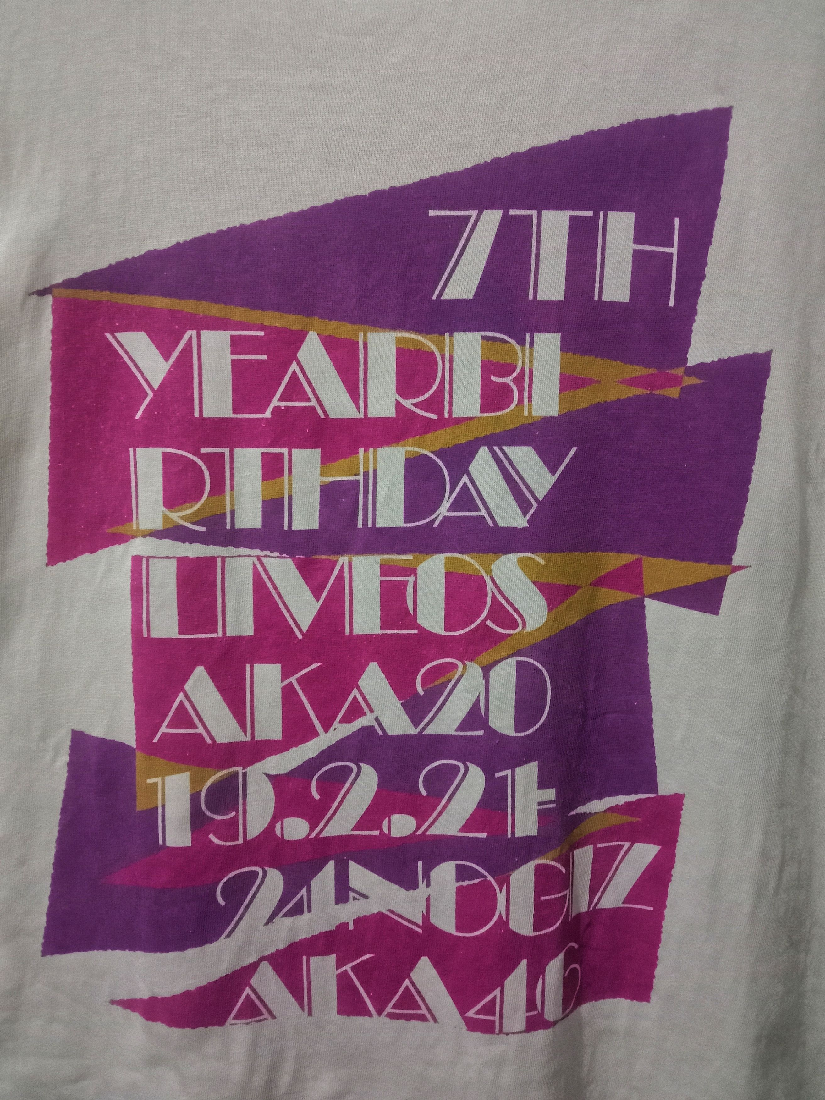 Japanese Brand T-shirt Nogizaka46 7th Birthday Live Original Size L Size US L / EU 52-54 / 3 - 2 Thumbnail