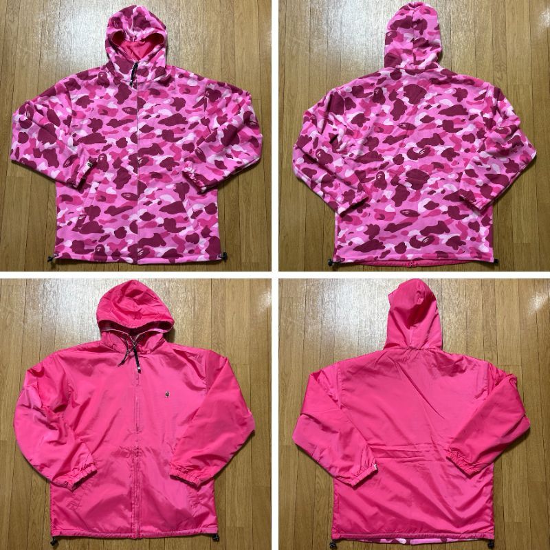 Bape 🔥Reversible🔥 Pink camo hoodie jacket a bathing ape NIGO Size US L / EU 52-54 / 3 - 5 Thumbnail