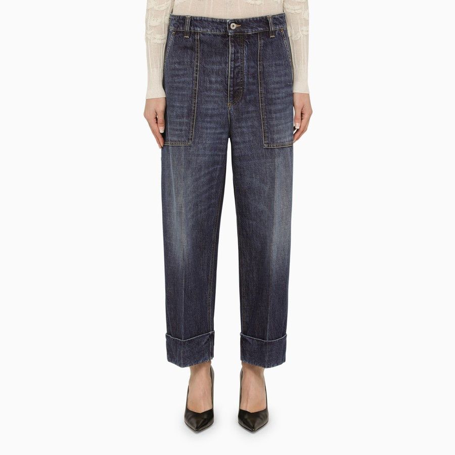 image of Bottega Veneta O1D2Blof01223 Jeans In Blue, Women's (Size 40)