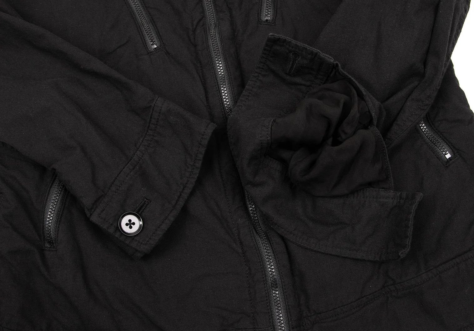 Yohji Yamamoto Yohji Yamamoto Zip Pocket Jacket Black 2 Size US M / EU 48-50 / 2 - 8 Thumbnail