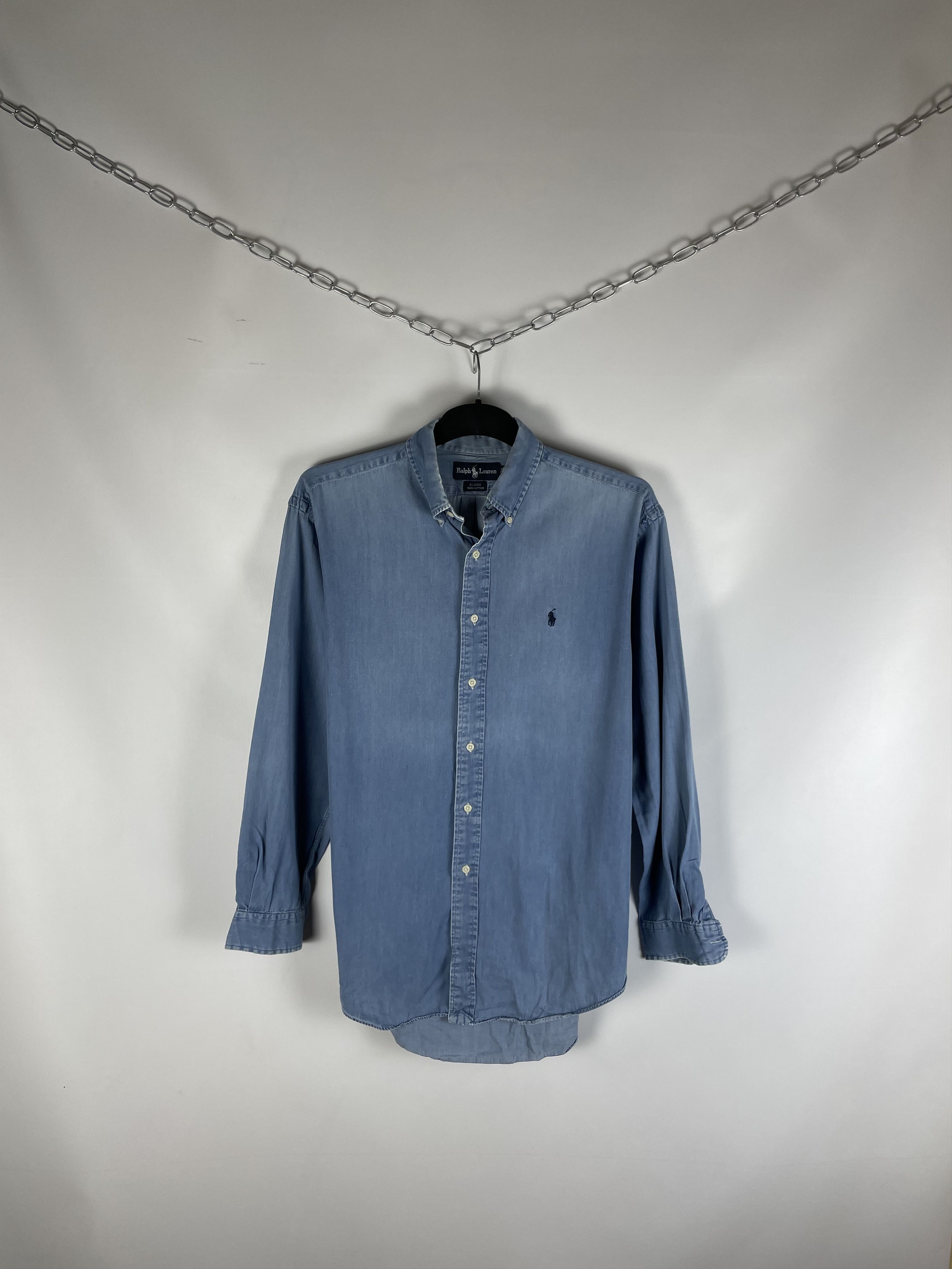 Polo Ralph Lauren Polo Ralph Lauren Vintage Mens Denim Shirt Size US M / EU 48-50 / 2 - 1 Thumbnail