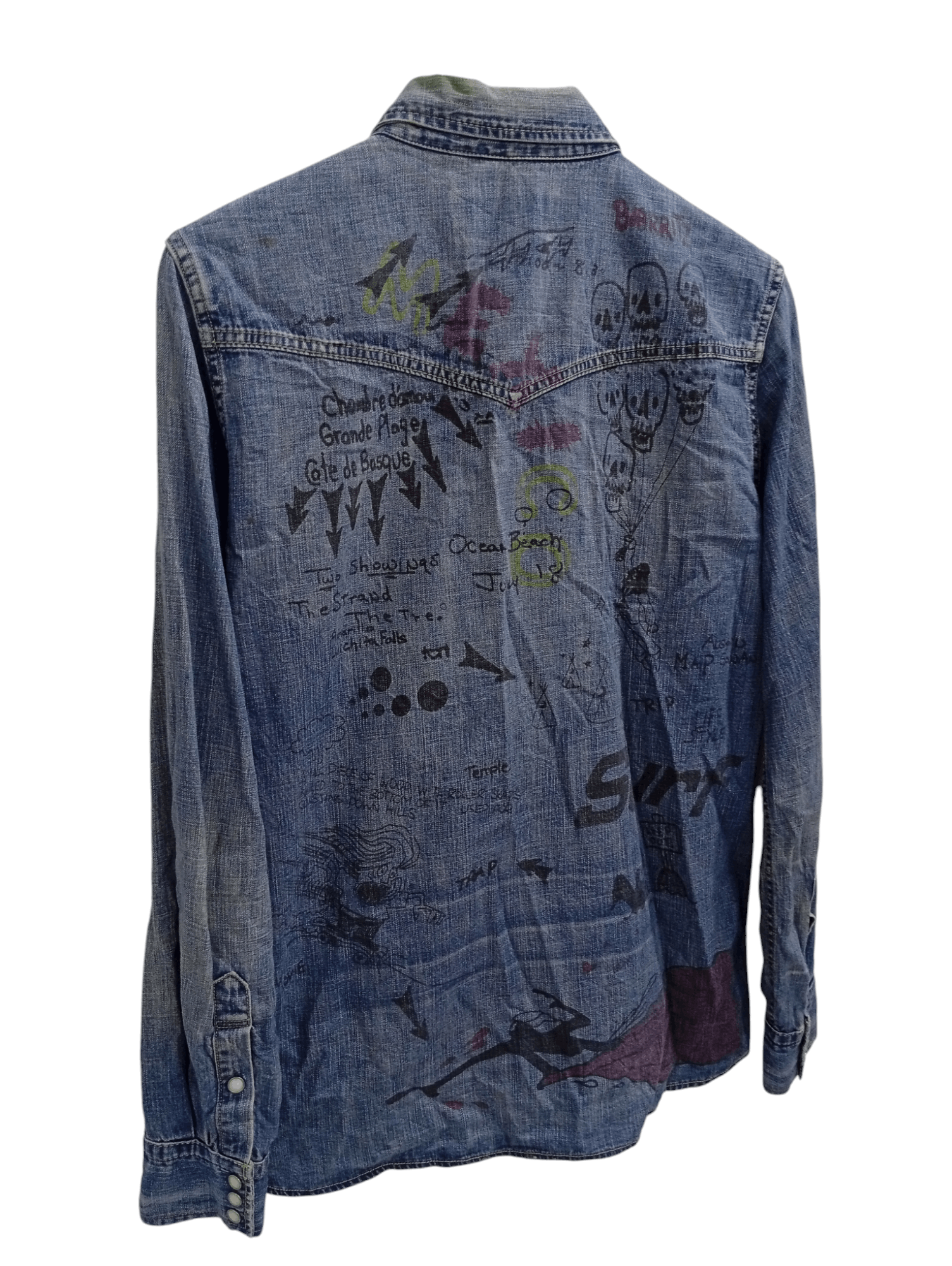 Japanese Brand × Remi Relief 🔥🔥Remi Relief Artwork Denim Chambray Shirt Size US M / EU 48-50 / 2 - 19 Thumbnail