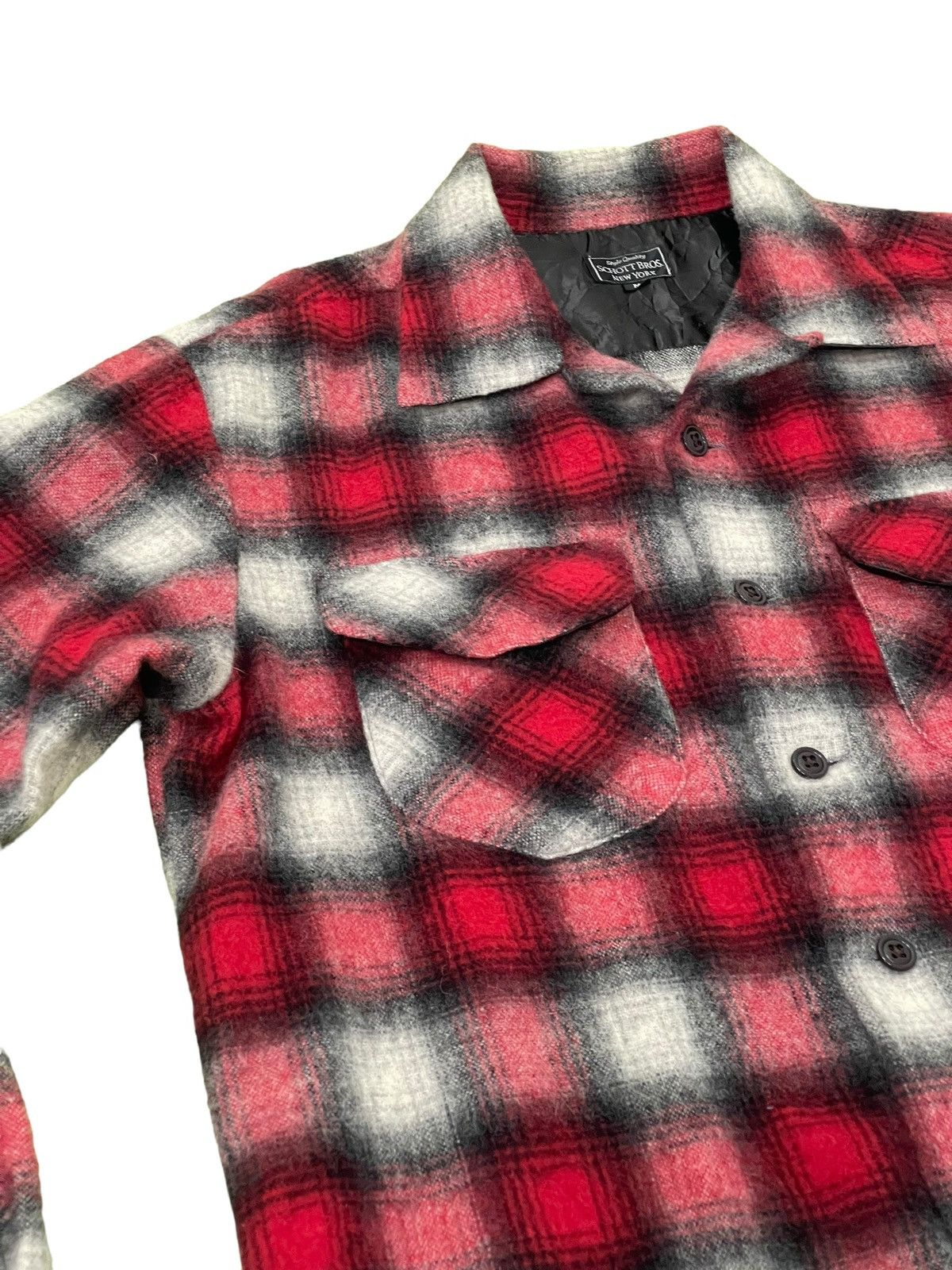 Schott Shadow Plaid Schott Bros Wool Flannel Shirt 5🟩8 Size US M / EU 48-50 / 2 - 7 Thumbnail