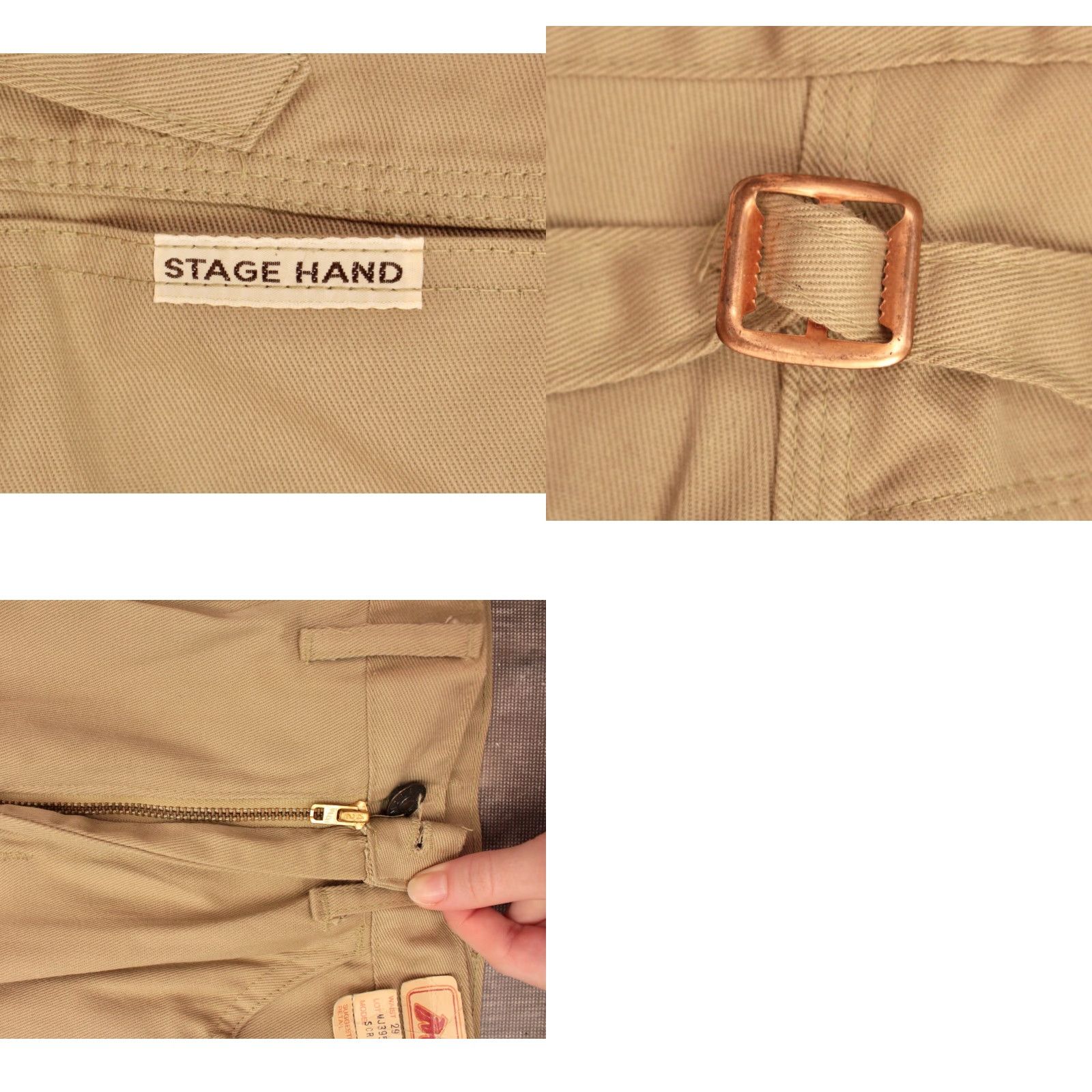 Vintage VINTAGE Men's VTG 1970s NOS Khaki Flared Pants 27x33.5 Sz 27 Inseam 33.5 Beige 70s Disco Mens Size US 27 - 8 Thumbnail
