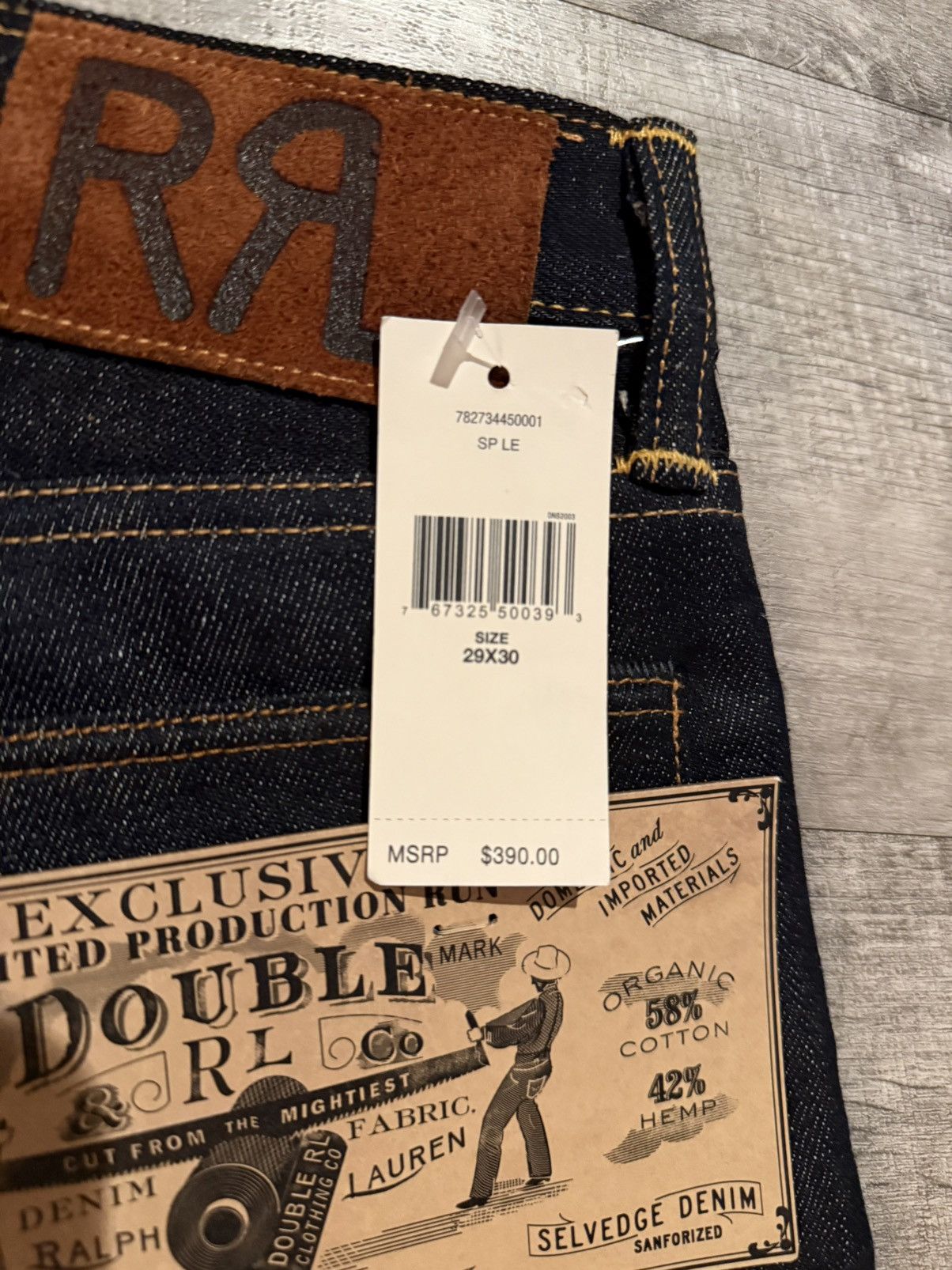 RRL Ralph Lauren RRL Double RL Limited Production Run Selvedge Denim Size US 30 / EU 46 - 3 Thumbnail