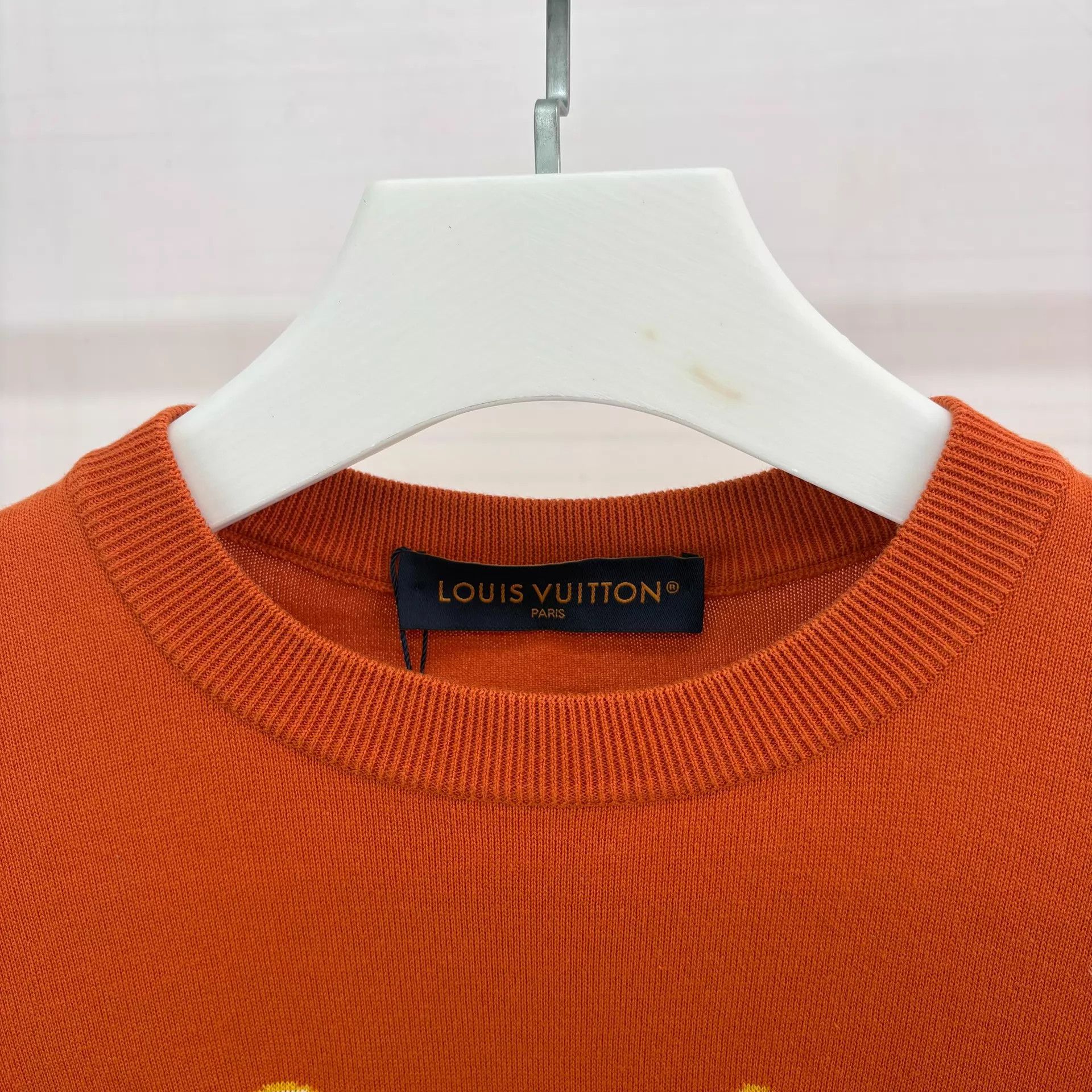 Louis Vuitton Louis Vuitton Orange Coconut Tree Knit Short Sleeve S Size US S / EU 44-46 / 1 - 3 Thumbnail