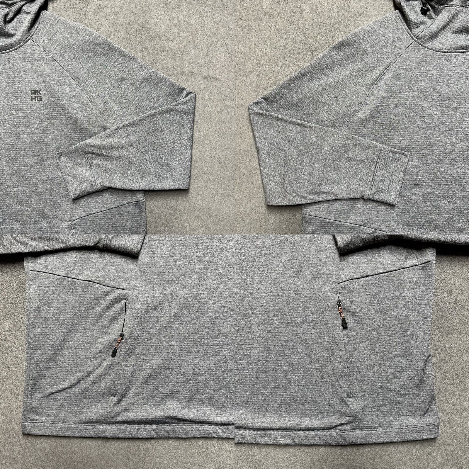 Vintage Alaskan Hardgear Hoodie Womens 1X Gray Sweatshirt Crosslayer Thermal Fleece EUC Size XL / US 12-14 / IT 48-50 - 8 Thumbnail