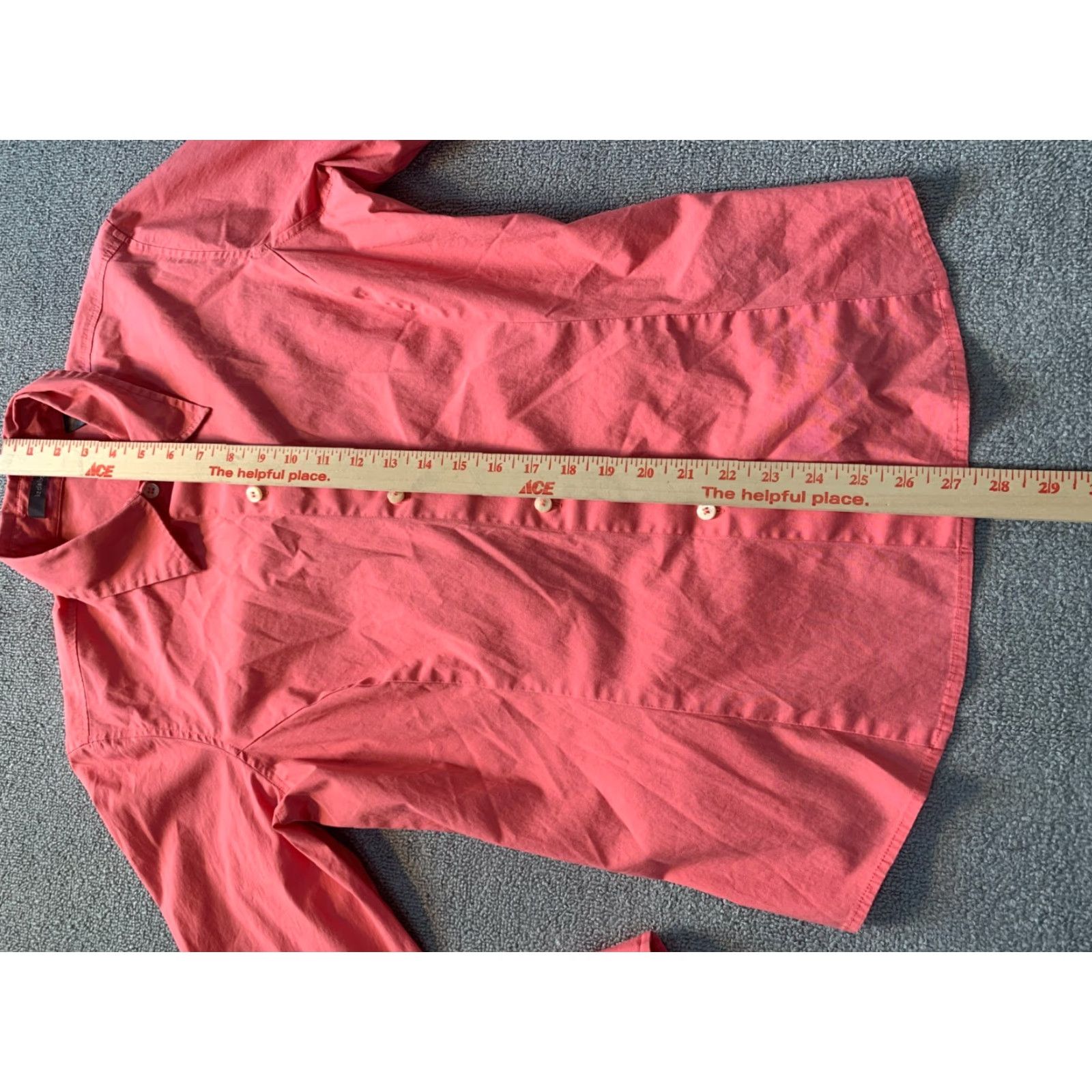 Liz Claiborne Liz Claiborne Long Sleeve Shirt Button-Up Coral Pink Womens Size 14 Size XL / US 12-14 / IT 48-50 - 3 Thumbnail