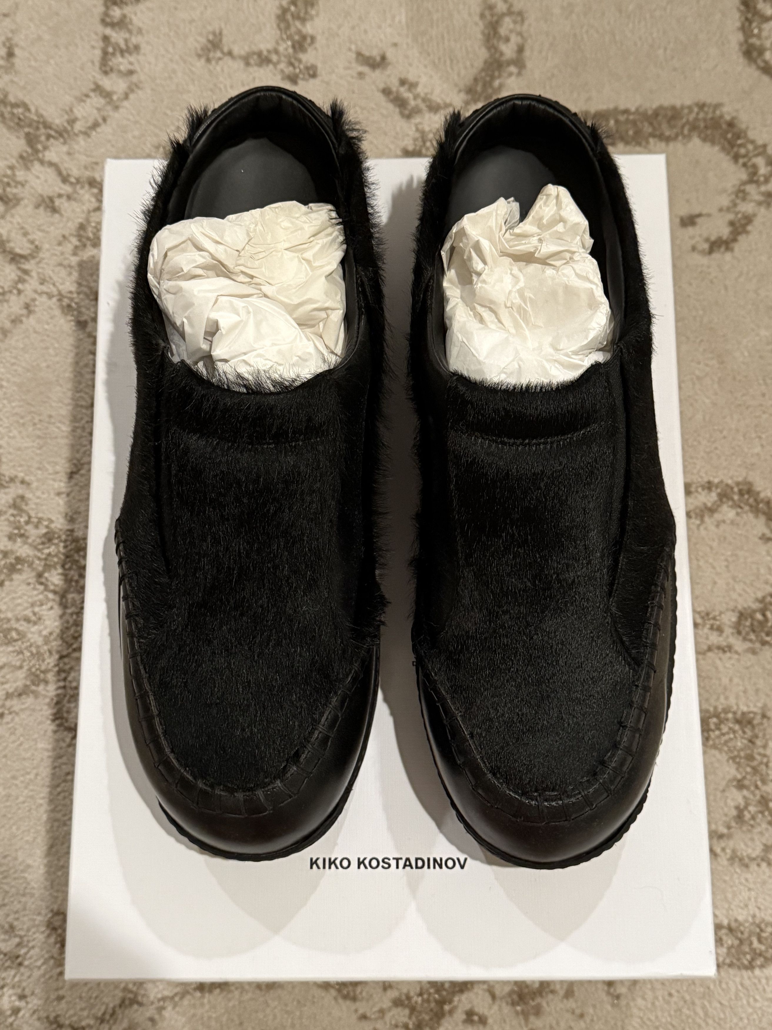 Kiko Kostadinov Black Bindra Sabo Pony Hair Mules Size US 10 / EU 43 - 7 Thumbnail
