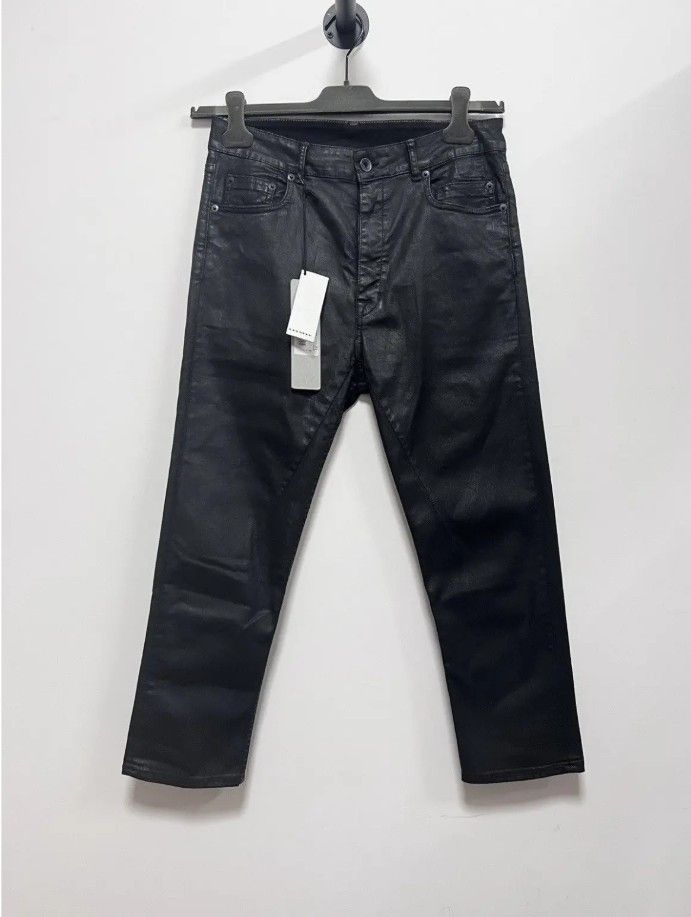 Rick Owens Drkshdw Rick Owens Waxed Berlin cropped pants Size US 31 - 1 Thumbnail