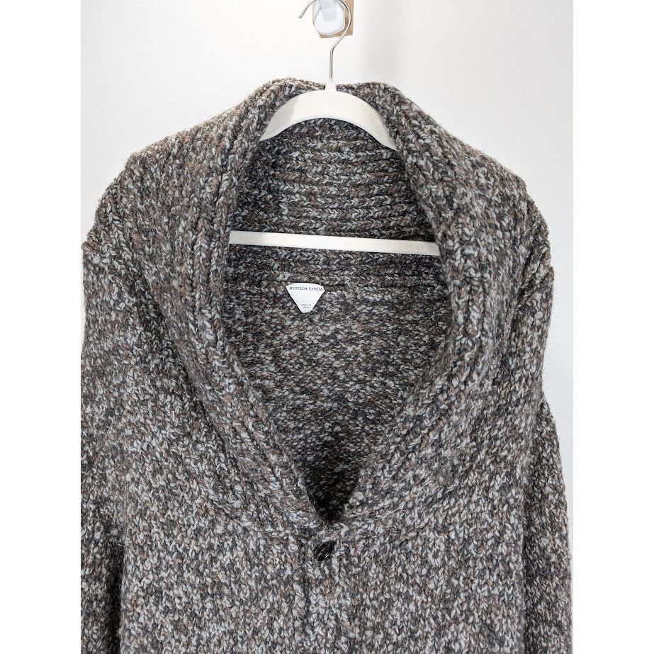 Bottega Veneta o1rshd1 Chunky Alpaca Knitwear Cardigan in Multicolor Size US M / EU 48-50 / 2 - 2 Thumbnail