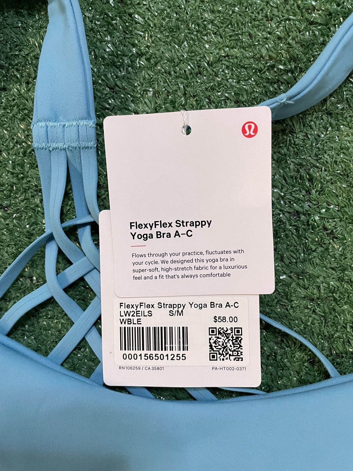 Lululemon Lululemon FlexyFlex strappy yoga bra light blue Size US M / EU 48-50 / 2 - 4 Thumbnail
