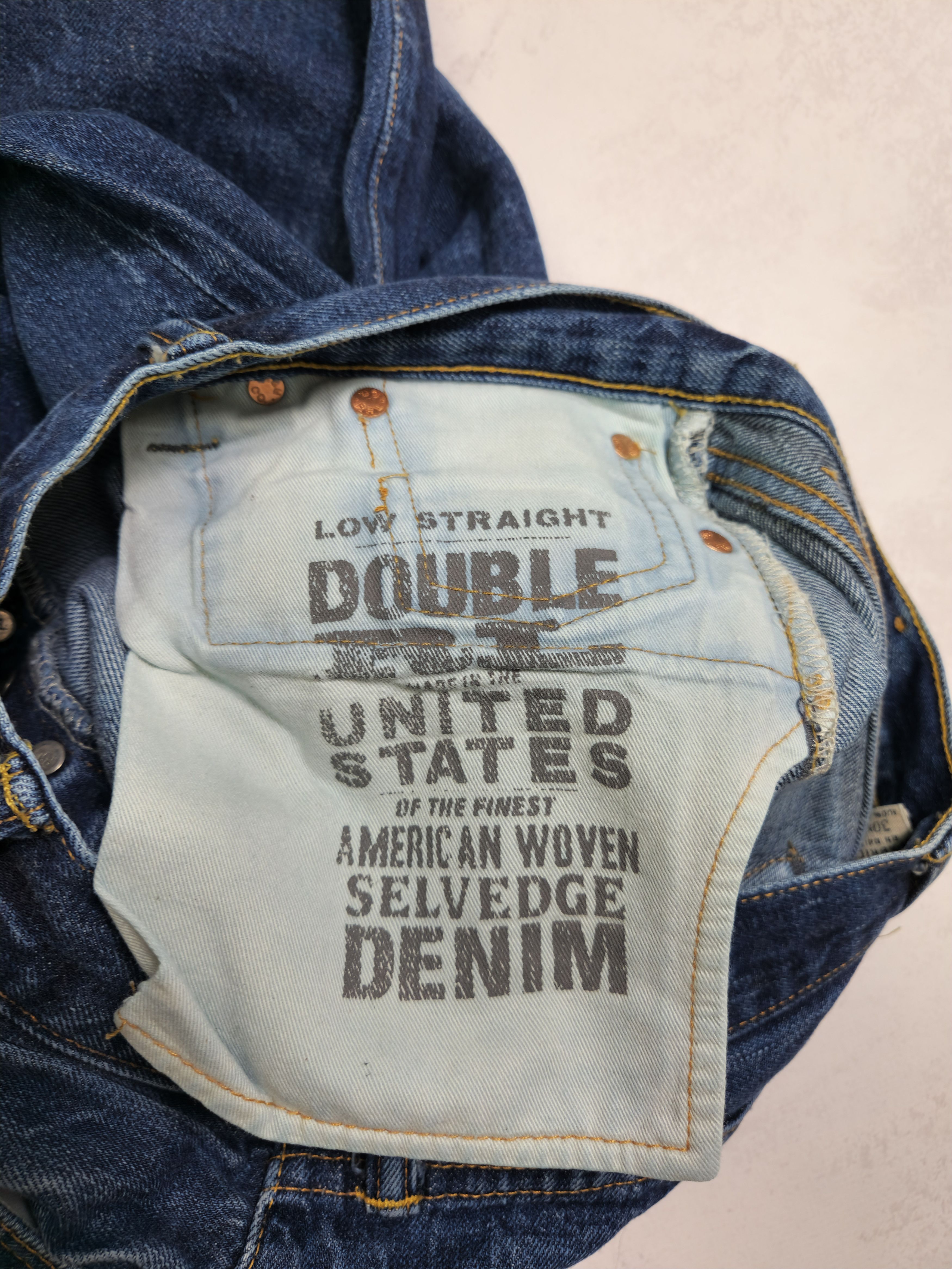 RRL Ralph Lauren RRL denim jeans low straight double RL 30 Size US 30 / EU 46 - 3 Thumbnail