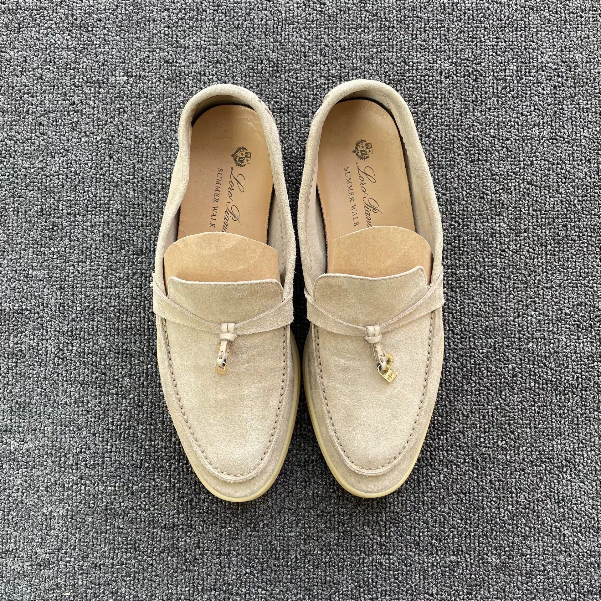 Loro Piana Loro Piana Suede Loafers Women's Sand 38 95 New Size US 7.5 / IT 37.5 - 2 Thumbnail