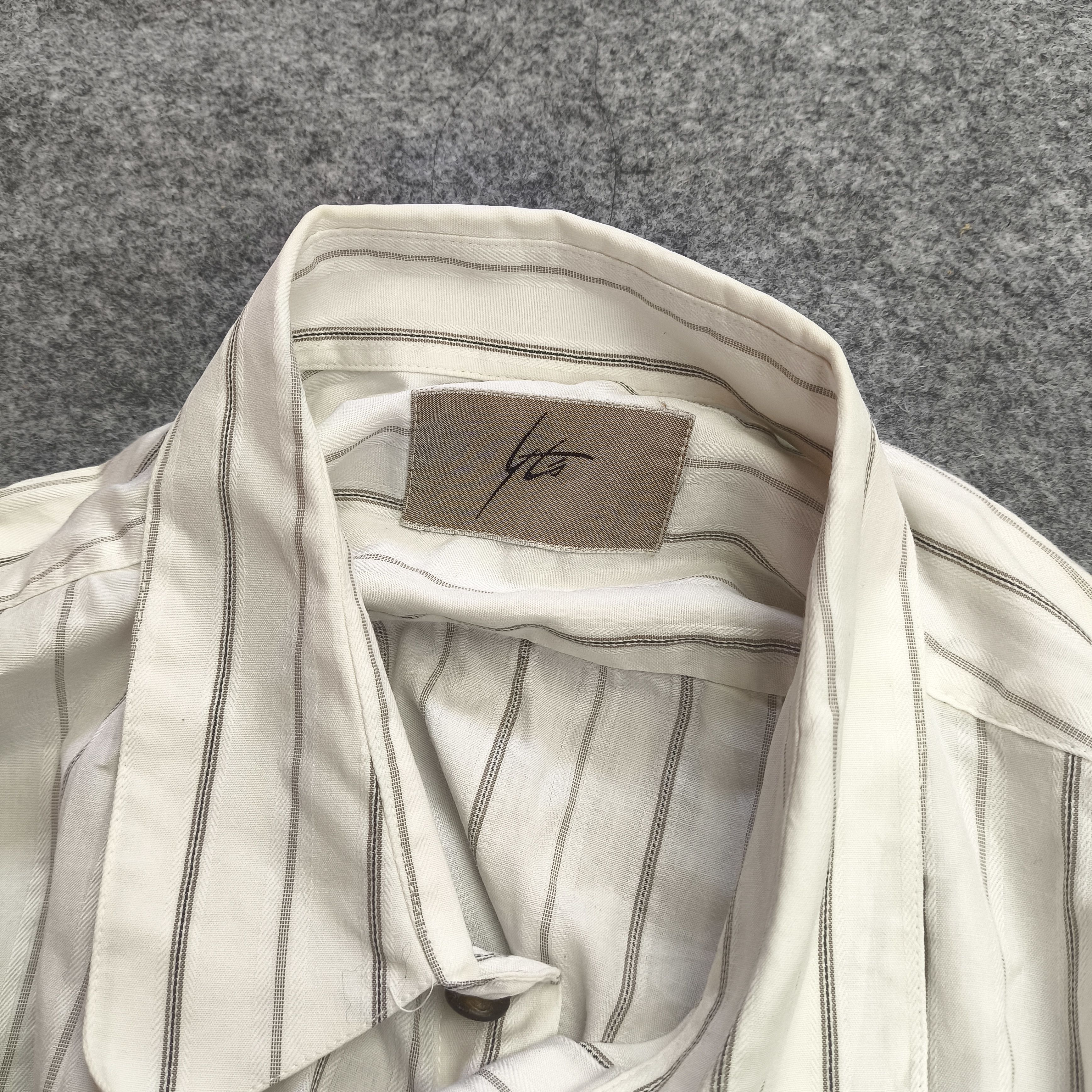 Yohji Yamamoto 90s japanese brand striped shirt Size US L / EU 52-54 / 3 - 3 Thumbnail