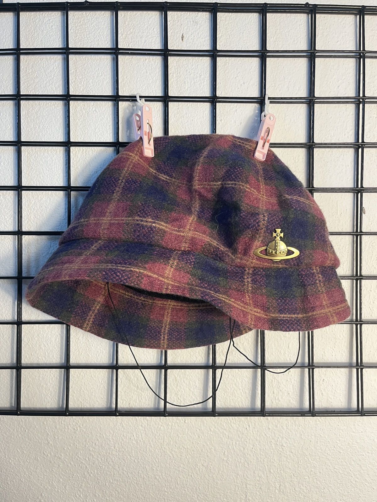 Vivienne Westwood Vintage Vivienne Westwood Plaid Flapper Wool Hat Size ONE SIZE - 1 Thumbnail