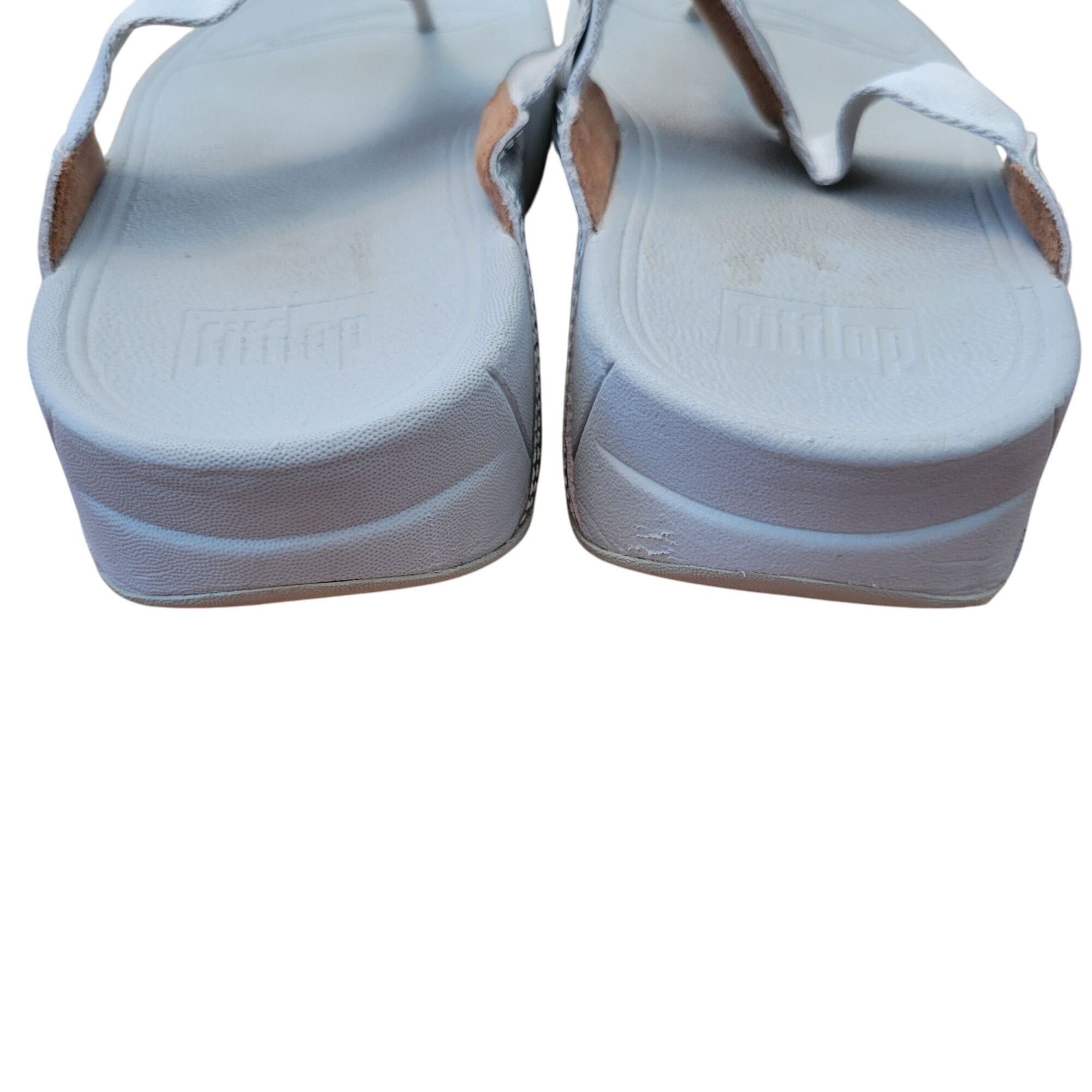 Other FitFlop Sandals 9 Silver Gray Comfort WALKSTAR Toe Post Size US 9 / IT 39 - 5 Thumbnail