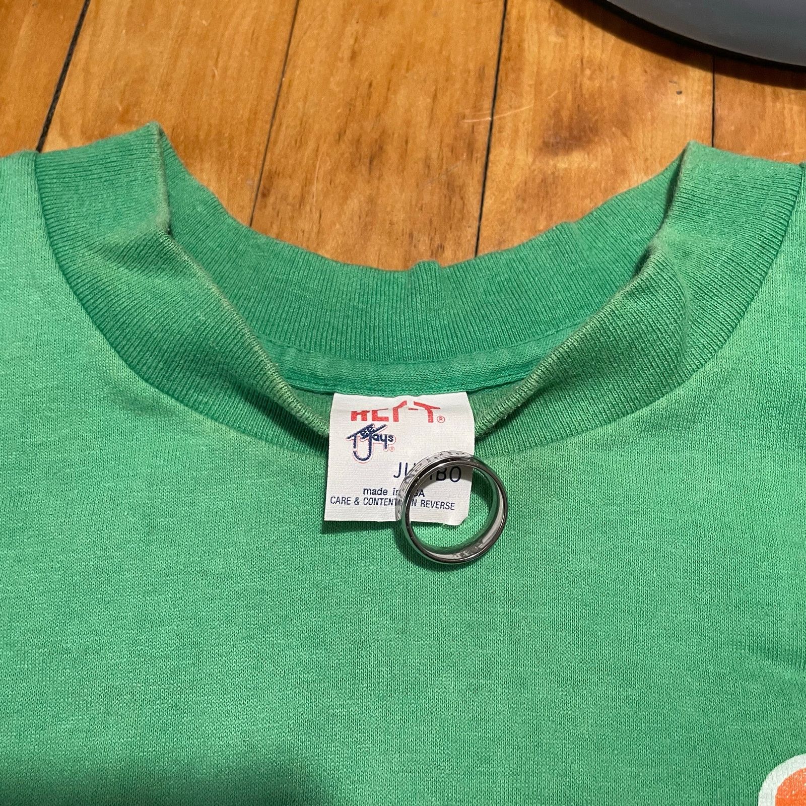 Vintage 70s Vintage Green Sunkist Shirt Mens L Drink Brand Promo Size US L / EU 52-54 / 3 - 3 Thumbnail