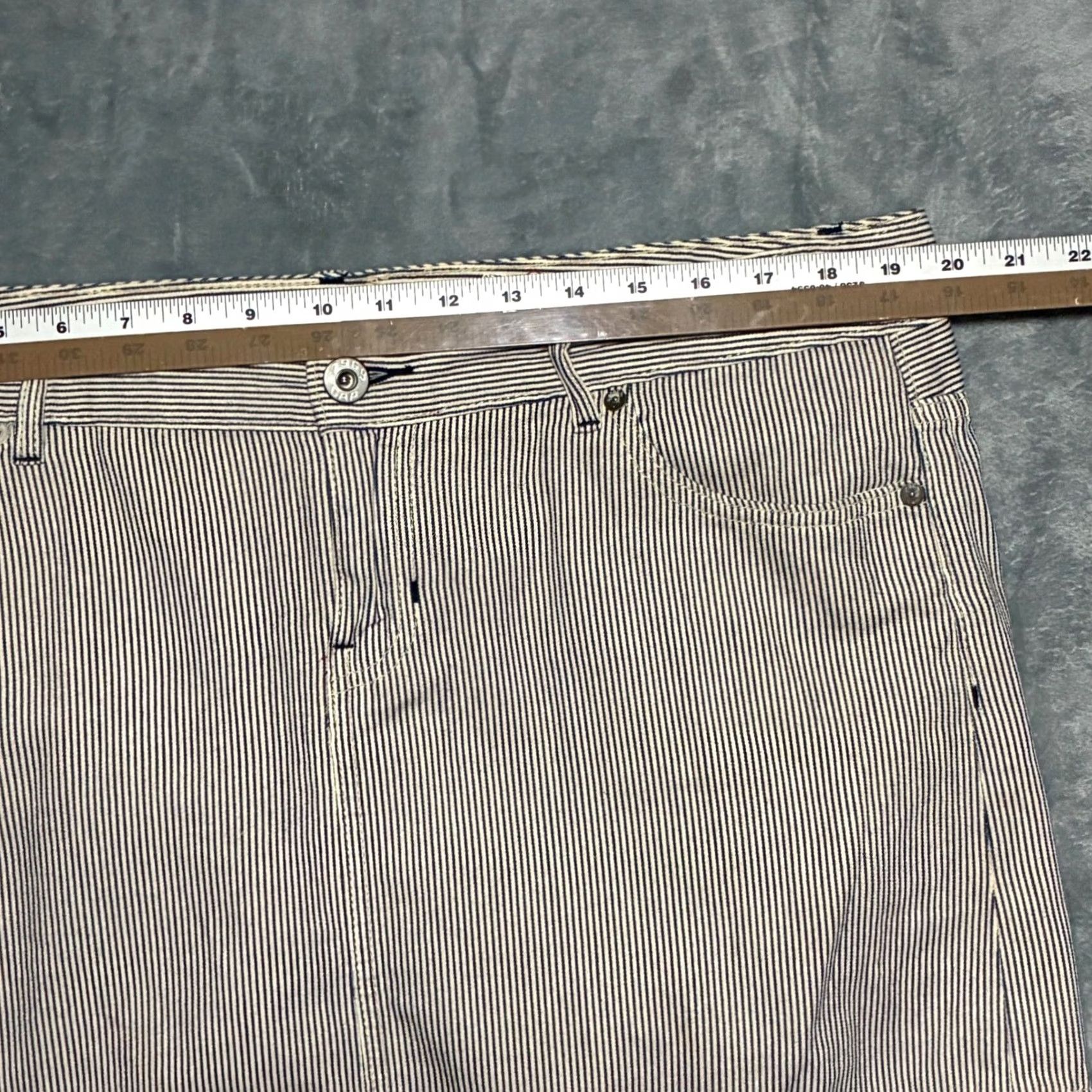 Gap Y2K Gap 1969 Limited Edition Denim Mini Skirt Navy Cream Size 16 Size 38" / US 16 / IT 52 - 7 Thumbnail