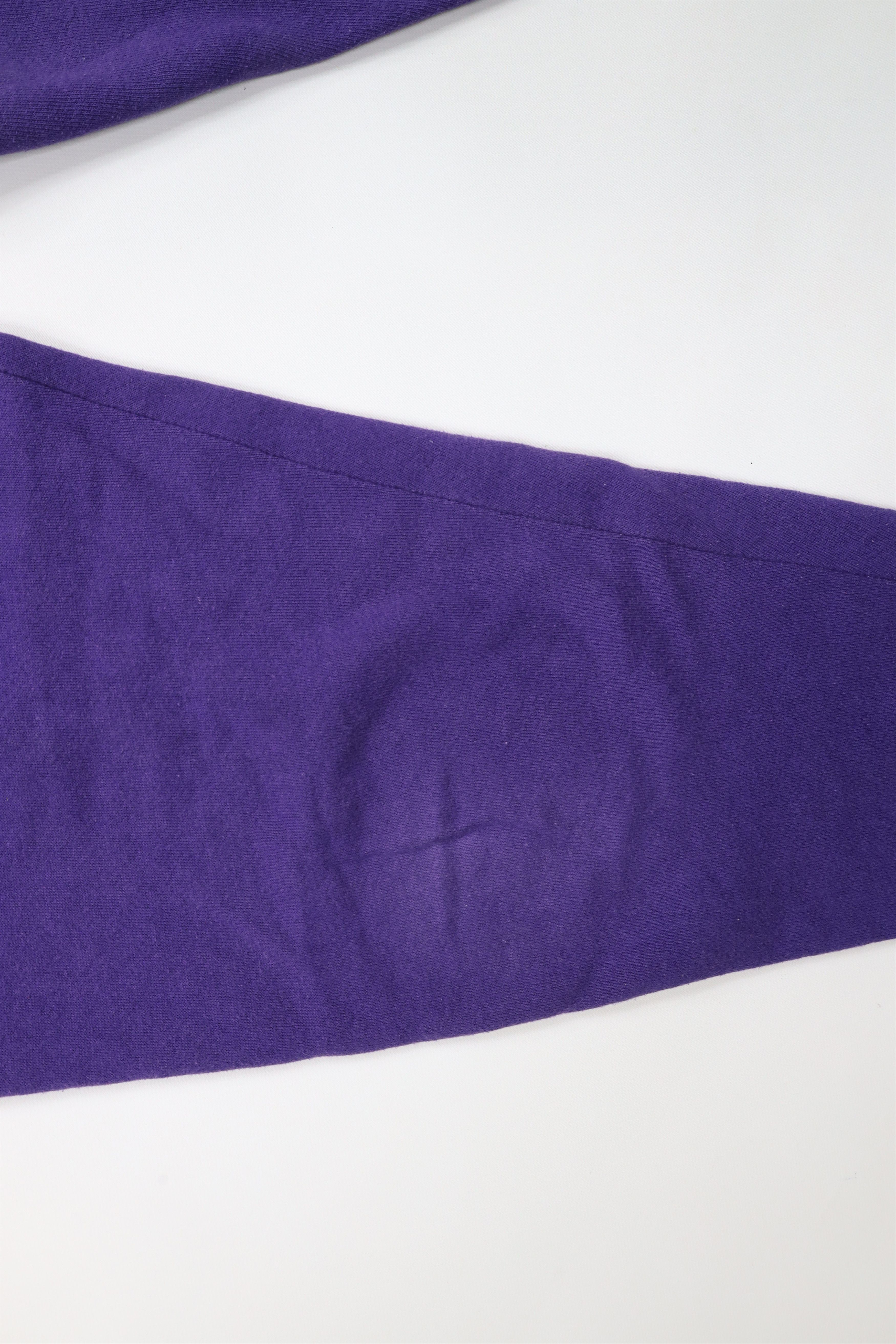 Vintage Vintage 90s Streetwear Blank Sweatpants Joggers Purple USA Size 28" / US 6 / IT 42 - 6 Thumbnail
