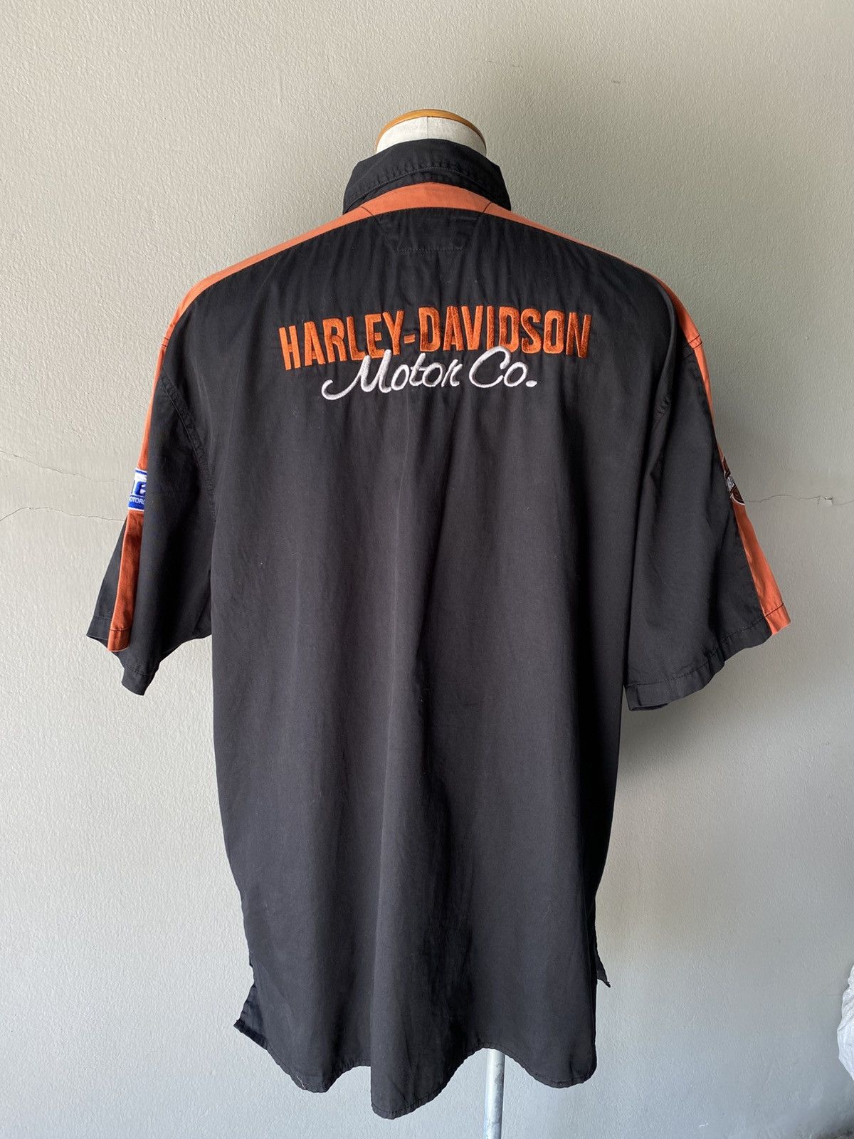 Harley Davidson Harley Davidson Black & Orange Staff Shirt Size US XL / EU 56 / 4 - 6 Thumbnail