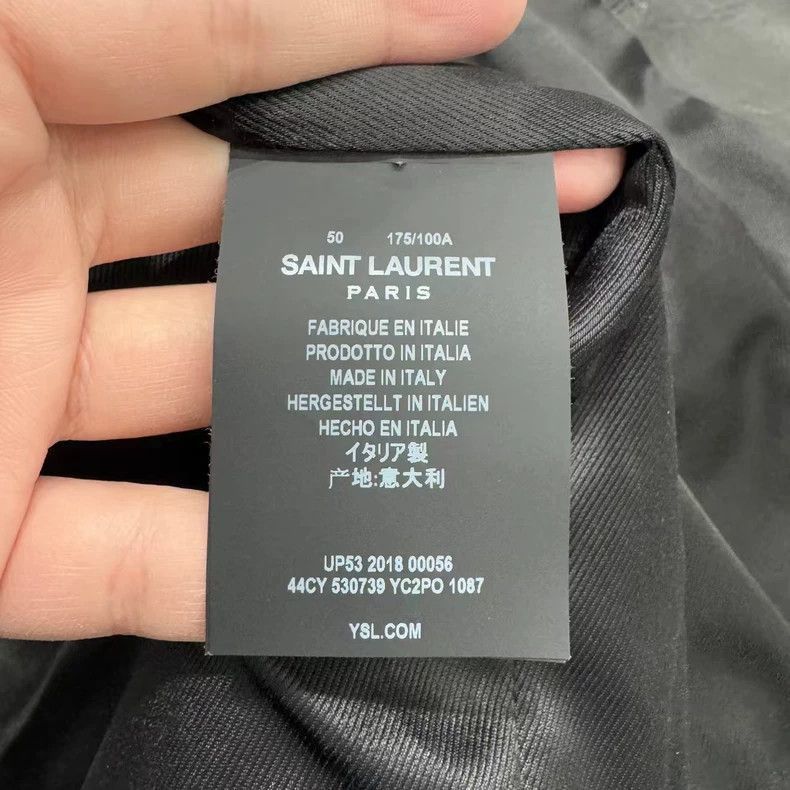 Saint Laurent Paris Saint Laurent Paris Black Studded Leather Motorcycle Jacke Size US L / EU 52-54 / 3 - 4 Thumbnail