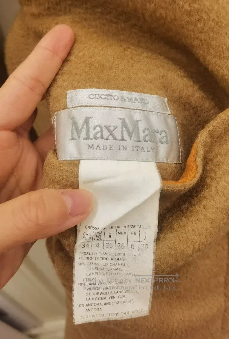 Max Mara Max Mara Water Ripple Cashmere Coat Size M / US 6-8 / IT 42-44 - 3 Thumbnail