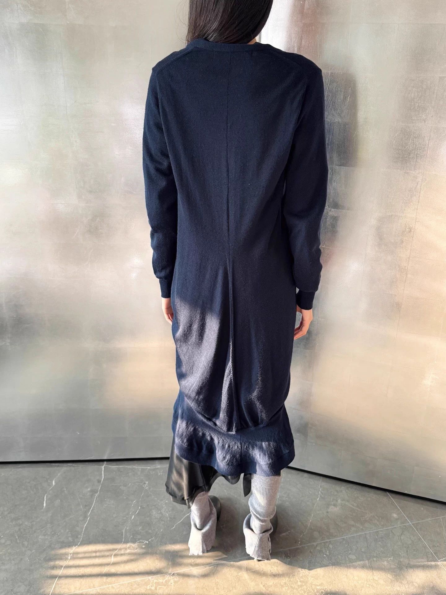 Junya Watanabe Junya Watanabe Stretch Knit Mermaid Hem Robe Coat Size S / US 4 / IT 40 - 6 Thumbnail