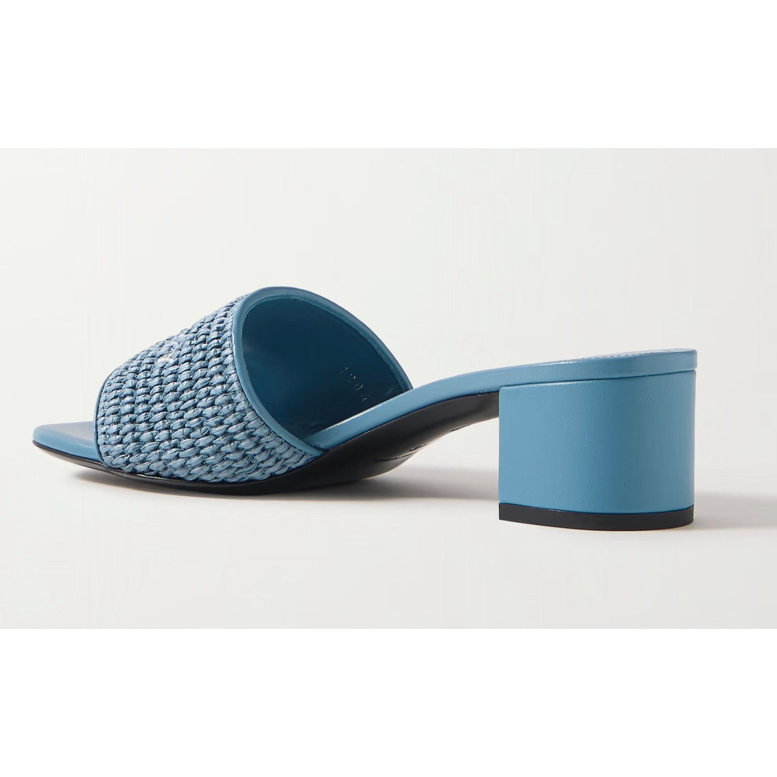 Givenchy Givenchy 4G Denim Blue Raffia Logo Leather Slide On Mule Size US 9.5 / IT 39.5 - 11 Thumbnail