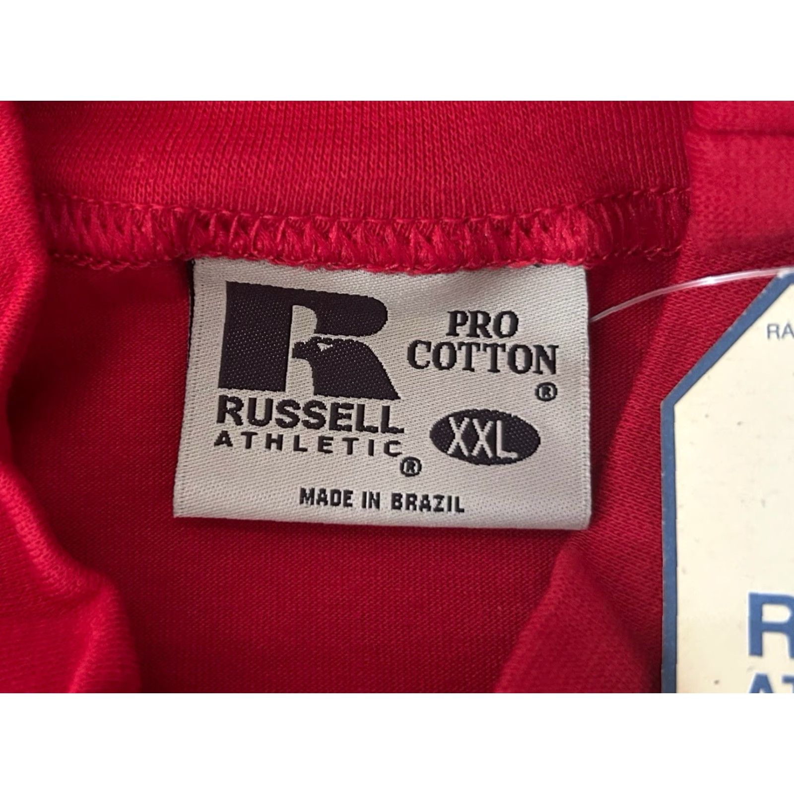 Russell Athletic VINTAGE Russell Athletic Pro Cotton Mock Neck Shirt Mens XXL NOS NWT 90s Red Long Sleeve 32" 29.5" 28" Sleeves Womens? No gender. Size US XXL / EU 58 / 5 - 6 Thumbnail