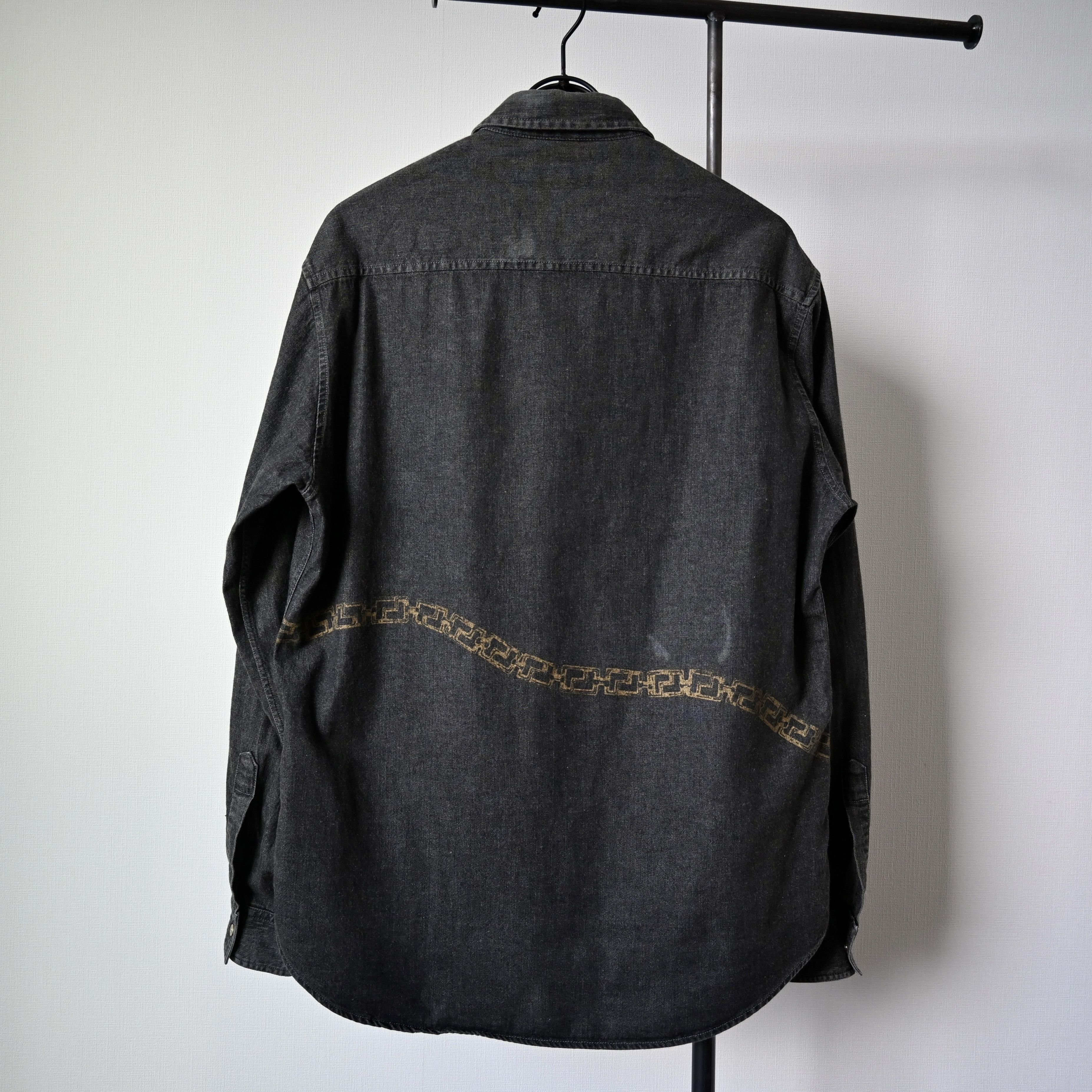 Versace Jeans Couture VTG 2000s VERSACE JEANS COUTURE denim shirt made in Italy Size US M / EU 48-50 / 2 - 2 Thumbnail