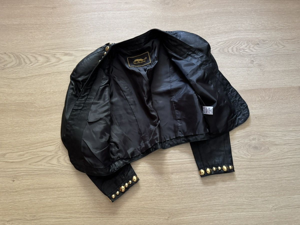Genuine Leather Vintage 90’s Genuine Leather Women’s Couture Archival Jacket Size M / US 6-8 / IT 42-44 - 3 Thumbnail