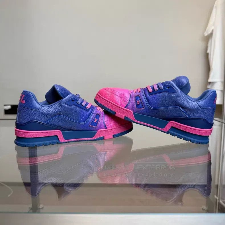 Louis Vuitton Louis Vuitton TRAINER purple-pink gradient shoes Size US 7 / EU 40 - 4 Thumbnail