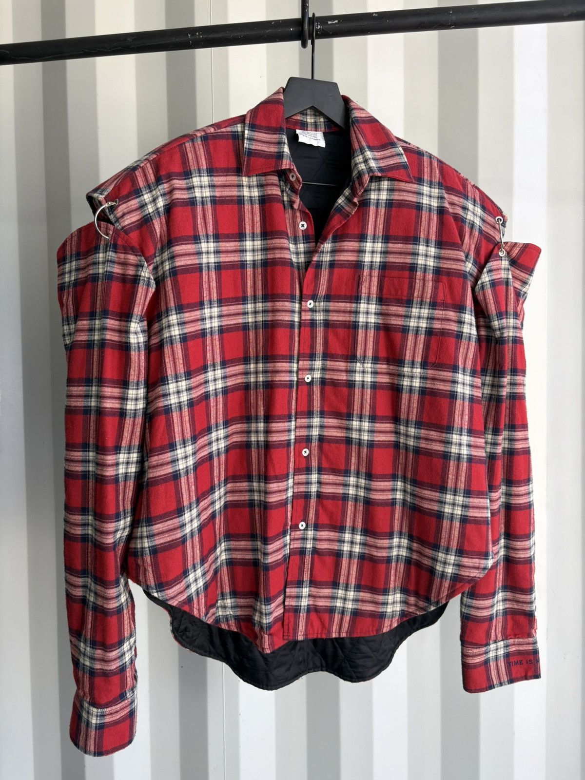 Vetements Oversized Football Shoulder Pad Flannel Size US S / EU 44-46 / 1 - 2 Thumbnail
