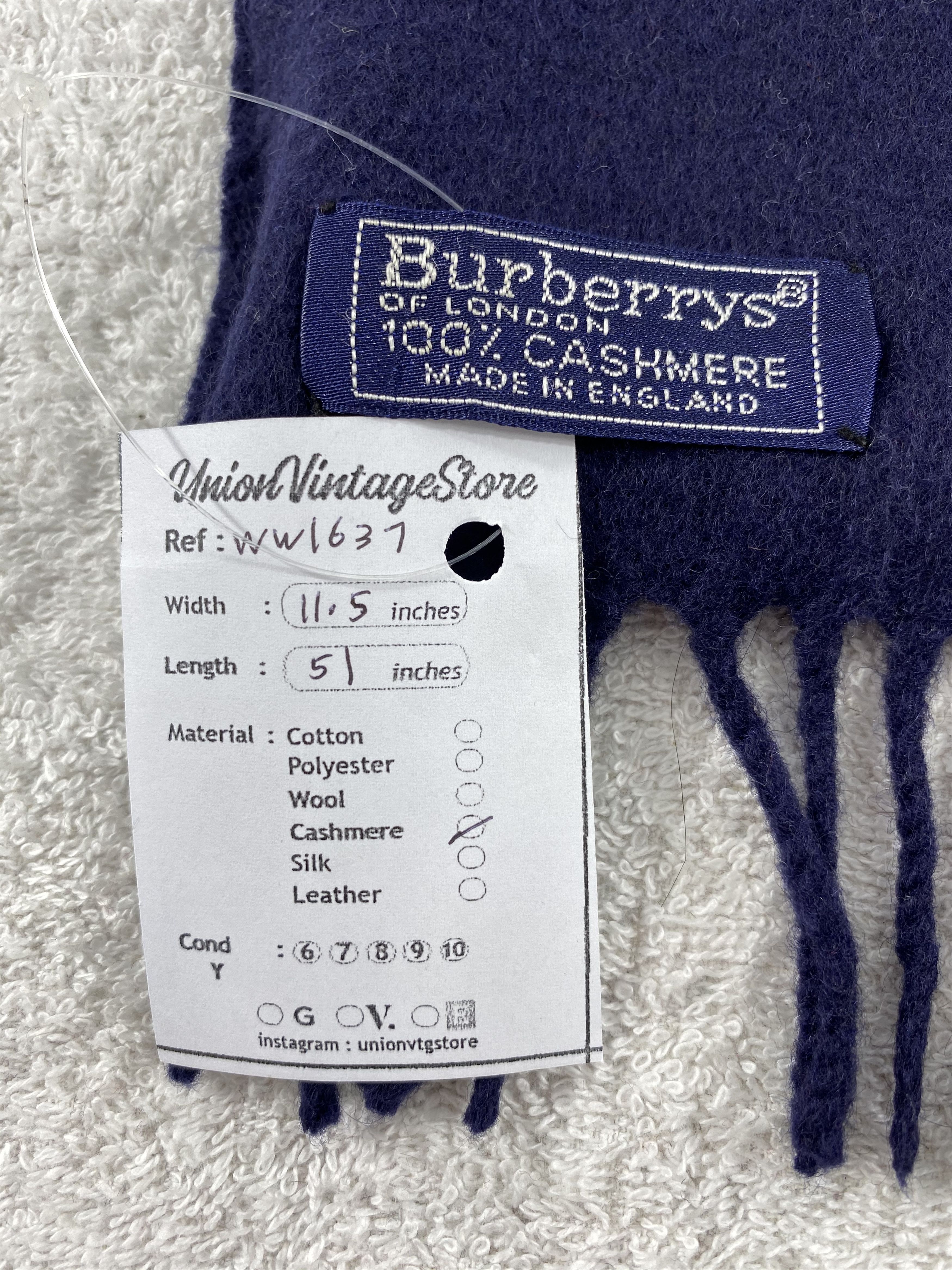 Burberry × Vintage Burberry Scarf / Muffler / Neckwear - WW1637 Size ONE SIZE - 5 Thumbnail
