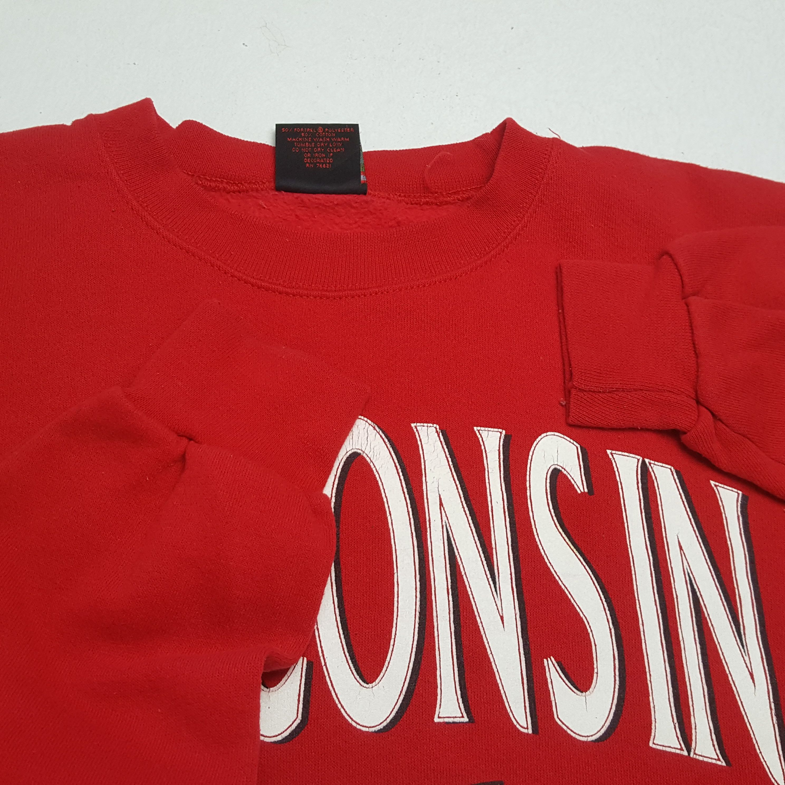 NFL × Vintage WINCONSIN BADGERS NFL Football Team Vintage Sweatshirt Size US L / EU 52-54 / 3 - 7 Thumbnail