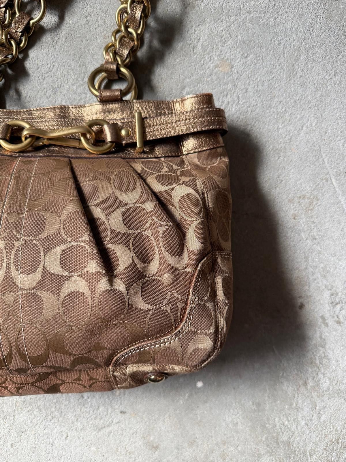 Coach Coach Signature Hampton Clip Shoulder Brown/Gold Size ONE SIZE - 4 Thumbnail