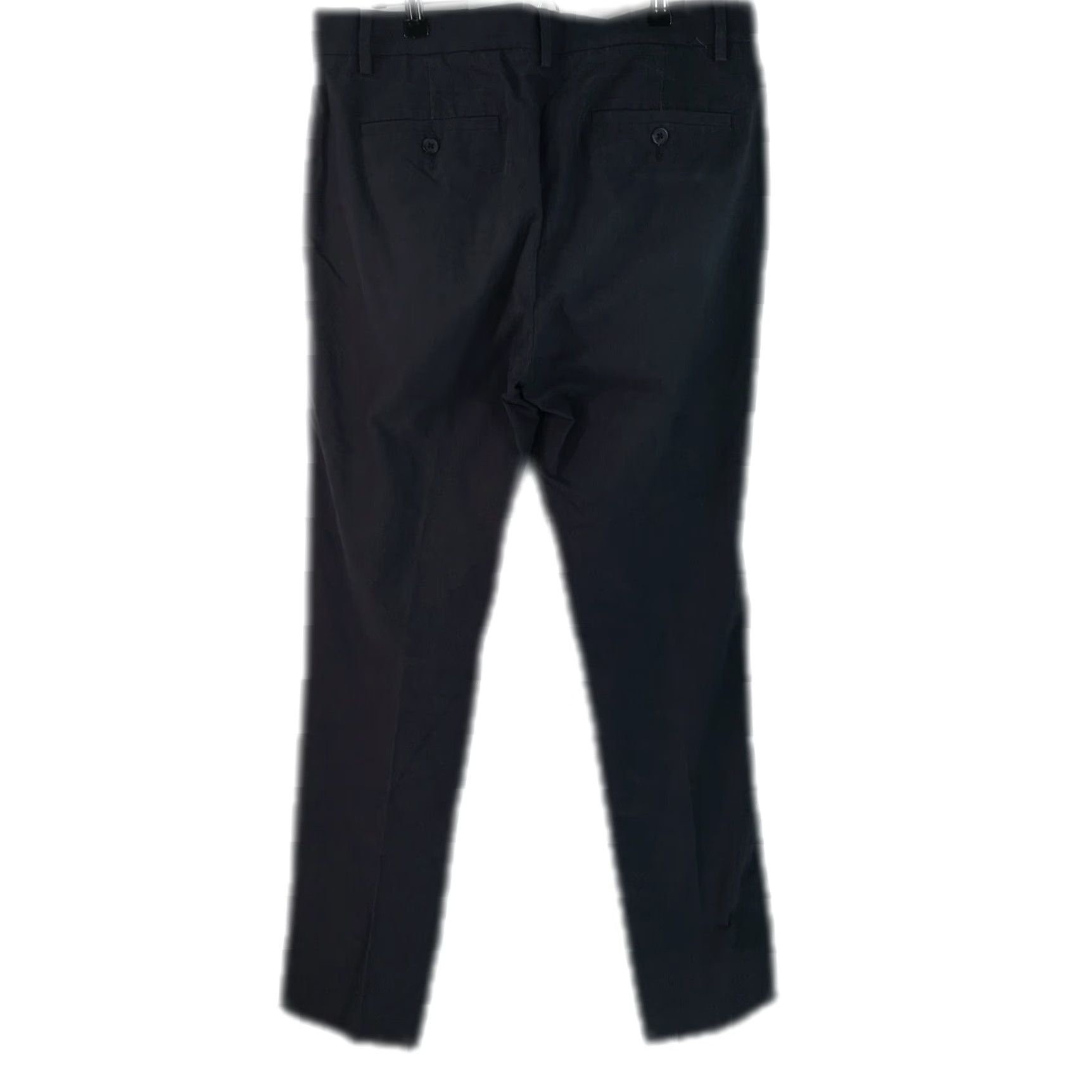 Gap Gap Mens Regular Flat Front Straight Fit Casual Black Dress Pants Size 33X32 Slacks Pants Size US 33 - 2 Thumbnail