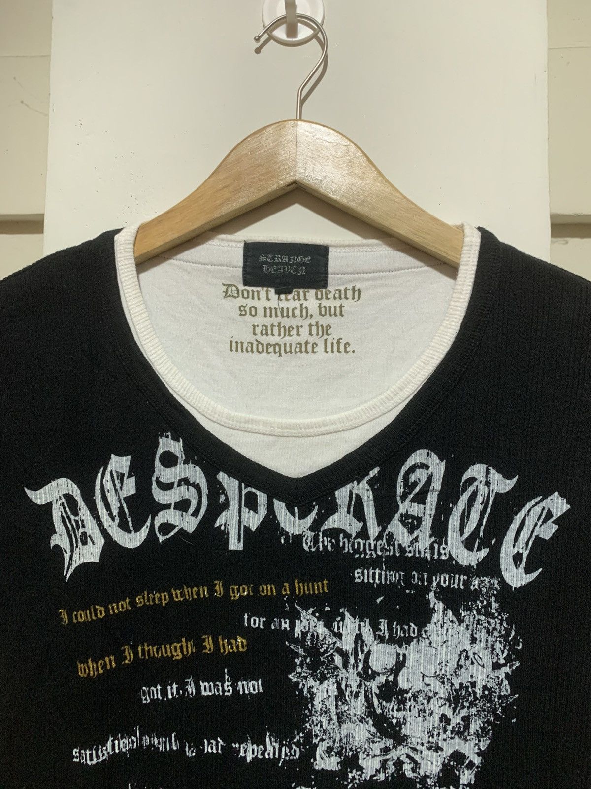 Hysteric Glamour × Undercover Japanese Strange Heaven Poem LGB Style Tee Shirt Size US L / EU 52-54 / 3 - 8 Thumbnail