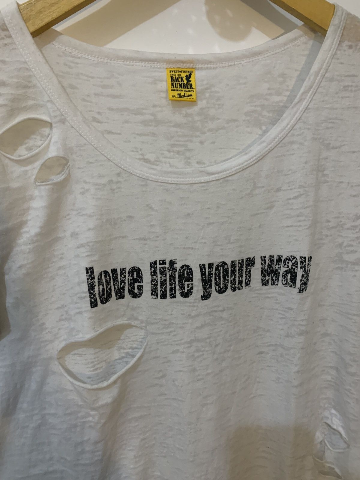 Hysteric Glamour 2000s BACK NUMBER • Love life your way distressed punk styel Size US M / EU 48-50 / 2 - 3 Thumbnail