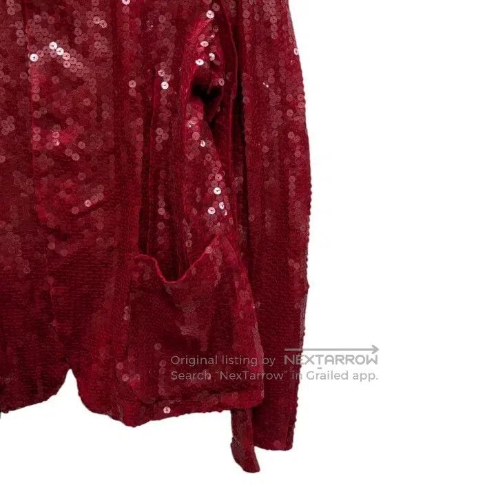 Comme des Garcons Comme Des Garcons Red Sequined Shirt Size S / US 4 / IT 40 - 4 Thumbnail