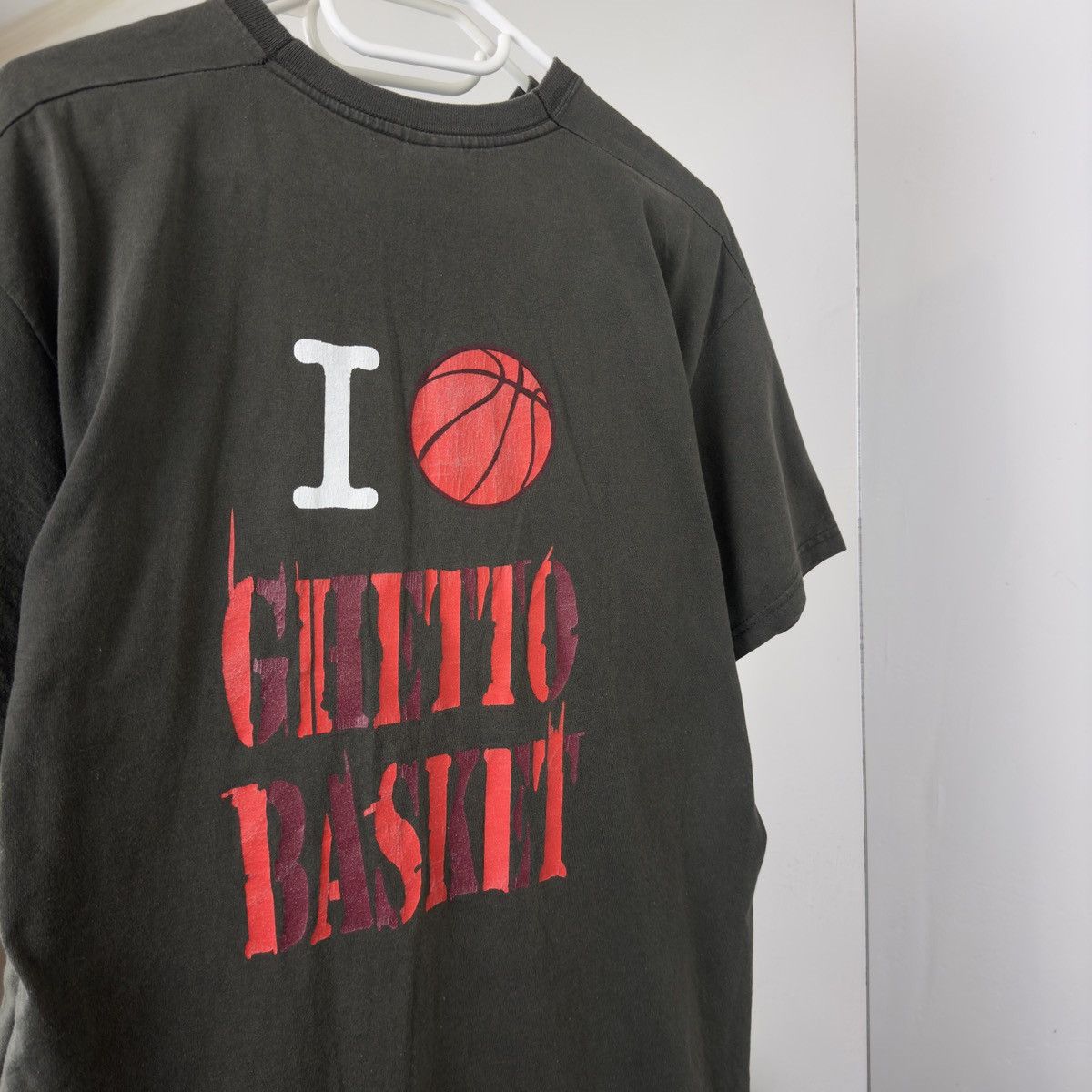 NBA Humor Tee Chetto Basket Design Rare Basketball Size US M / EU 48-50 / 2 - 9 Thumbnail