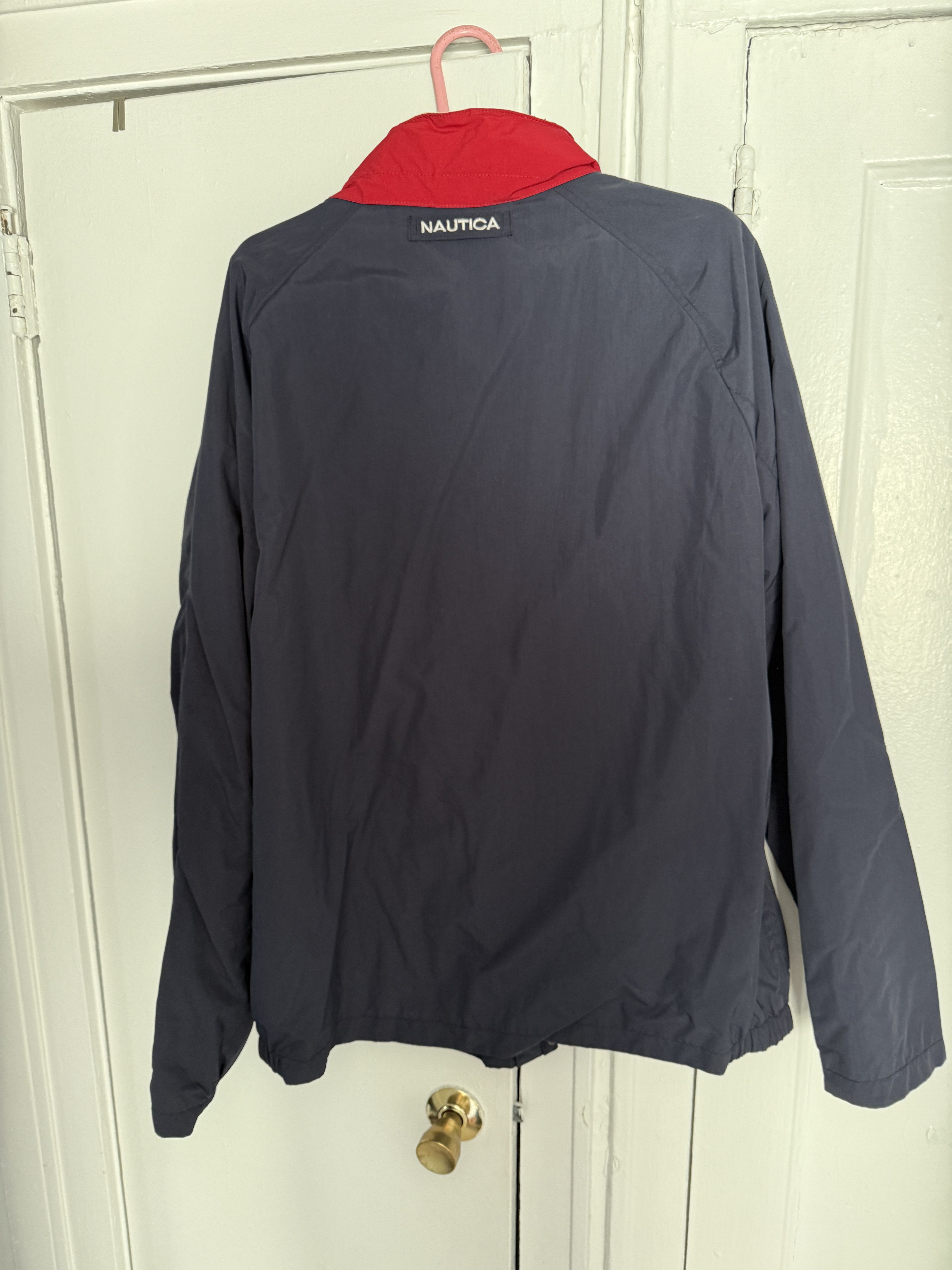 Nautica Nautica Navy Spellout Windbreaker Jacket Size 2XL Size US XXL / EU 58 / 5 - 3 Thumbnail