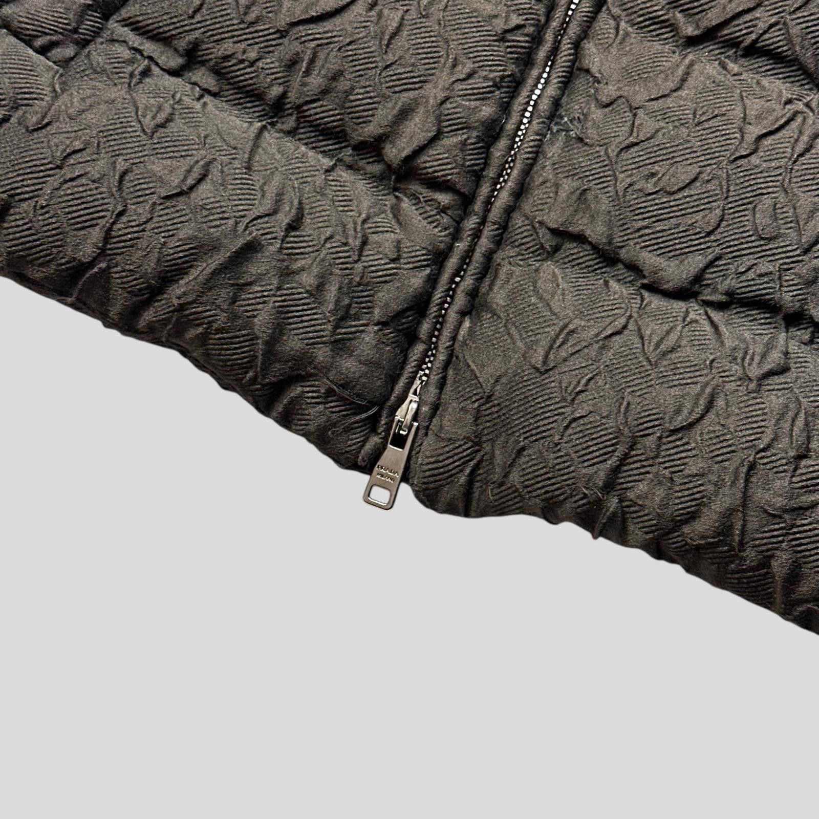 Prada Prada 2014 Extreme Fur Silk & Wool Textured Puffer Jacket S Size US S / EU 44-46 / 1 - 8 Thumbnail