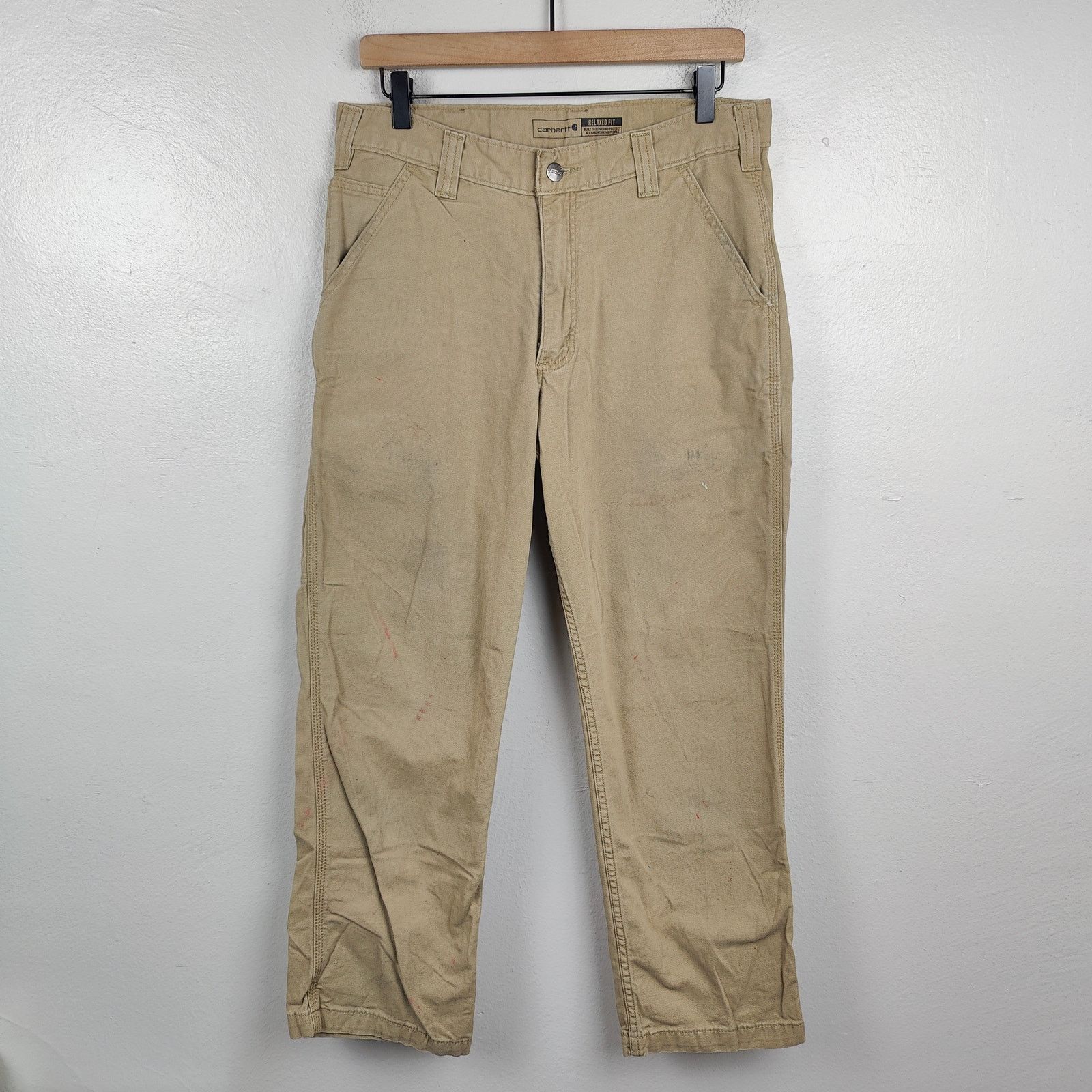 Carhartt Carhartt Rugged Flex Relaxed Fit Canvas Work Pants Mens 33 Size US 33 - 1 Thumbnail