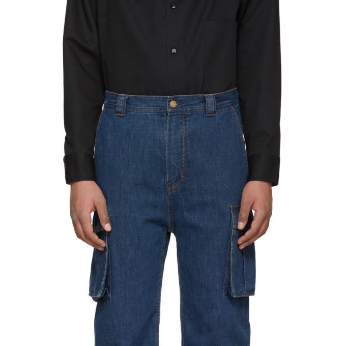 Acne Studios Acne Studios Bla Konst Denim Cargo Pants Size US 33 - 11 Thumbnail
