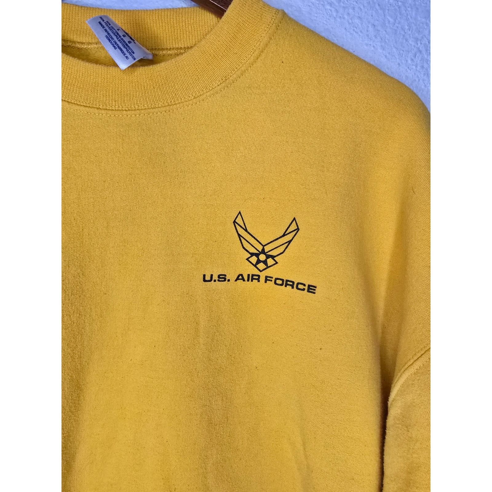 Jerzees Vintage Airforce Sweater Blackhawk Student Squadron Crewneck Size US L / EU 52-54 / 3 - 5 Thumbnail