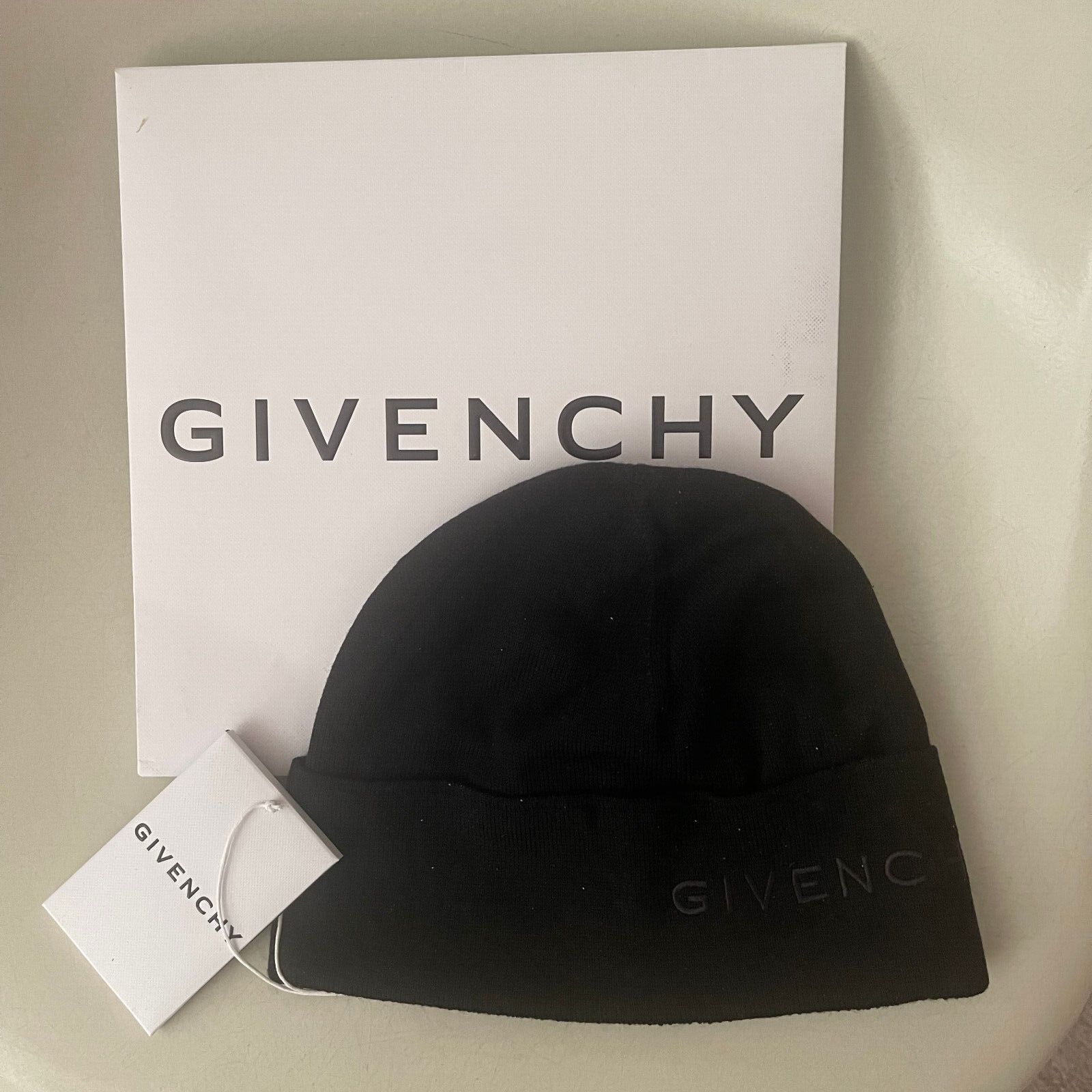 Givenchy Logo Beanie Watchcap Hat Wool 4G Emroidered Unisex NEW Size ONE SIZE - 6 Thumbnail